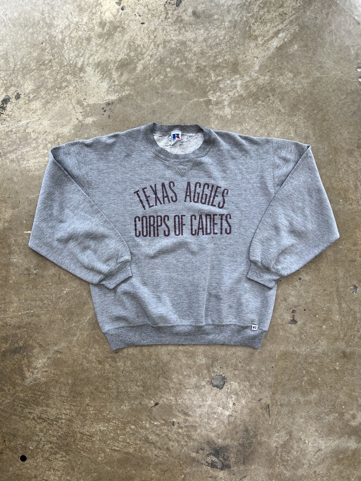 NCAA Vintage Russel Athletic Texas A&M Corps Cadet Crewneck Large Size US L / EU 52-54 / 3 - 2 Thumbnail