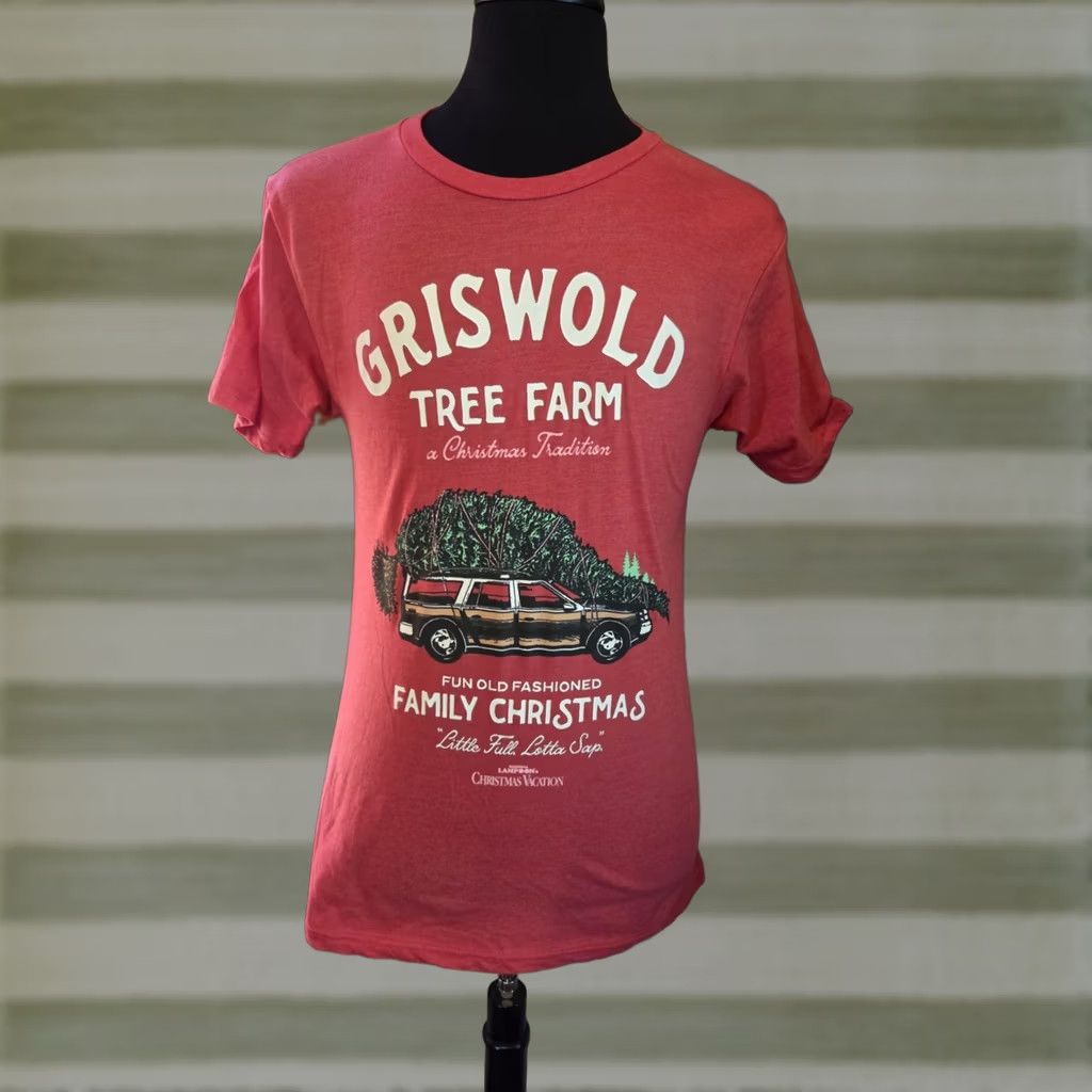 Vintage National Lampoons Christmas Vacation Griswold Tree Farm Red T-Shirt Size Medium Size US M / EU 48-50 / 2 - 1 Thumbnail