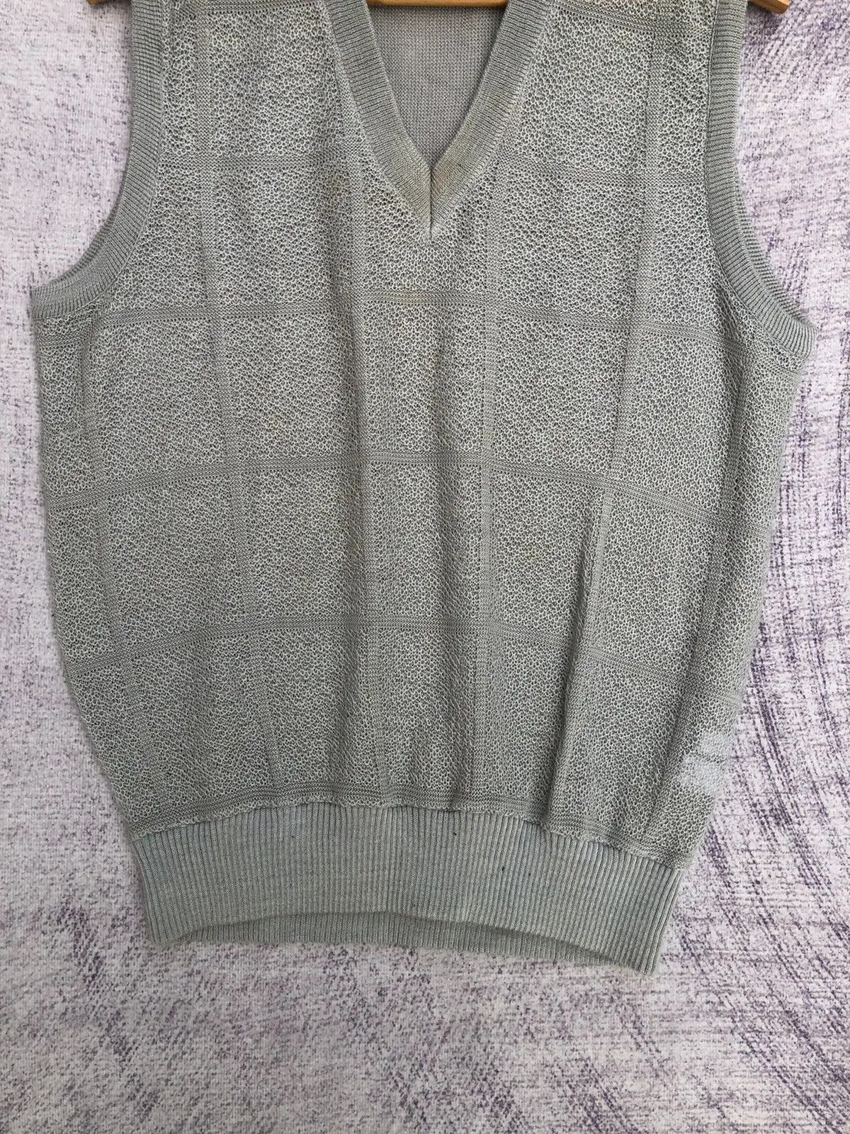 Designer × Olive Vintage Torrey Pines Checked Box V-Net Vest Size US S / EU 44-46 / 1 - 4 Thumbnail