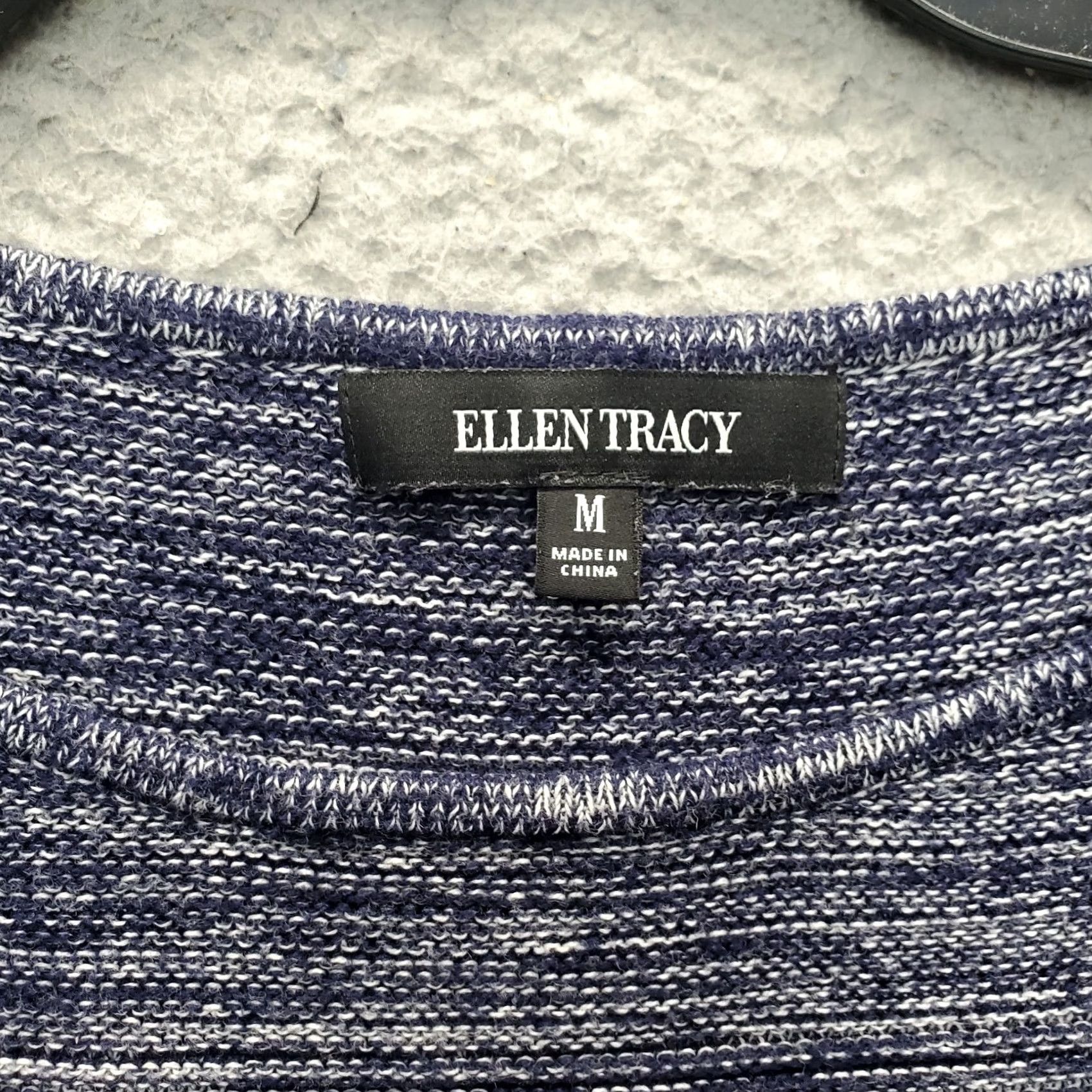 Ellen Tracy Ellen Tracy Tunic Top Womens M Multi Space Dye Knitted High Low Slit Pullover Shirt Size M / US 6-8 / IT 42-44 - 5 Thumbnail