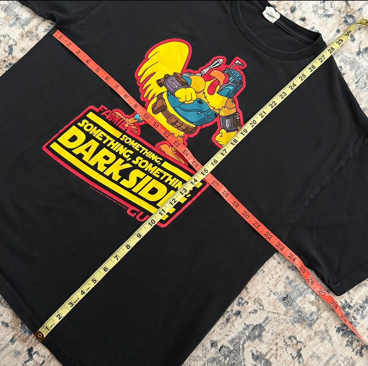 Vintage Family Guy Star Wars Darkside TShirt Giant Chicken Boba Fett Size US XL / EU 56 / 4 - 5 Thumbnail