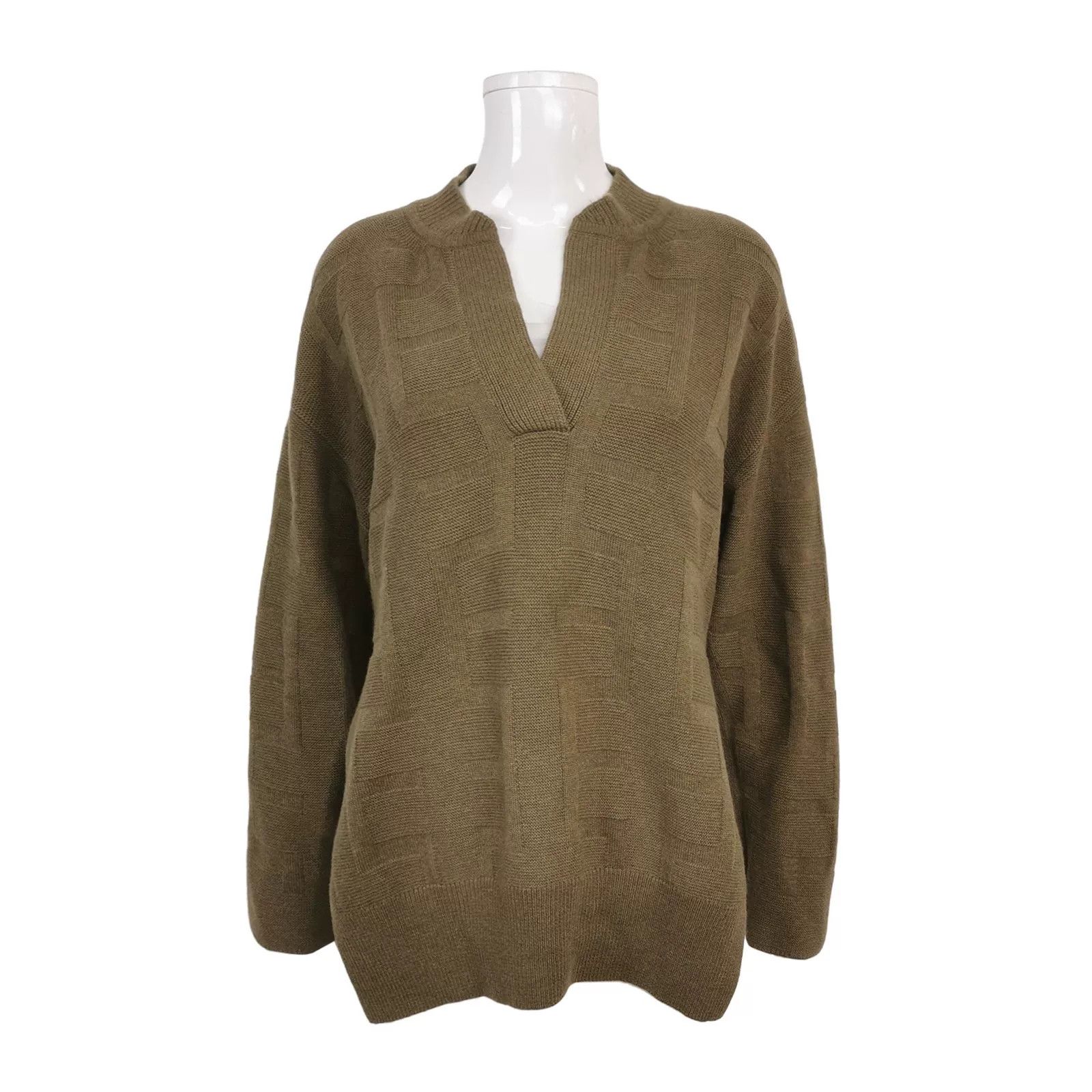 Hermes Hermes Wool Solid Long-Sleeve Sweater Size 34 Size XXS / US 00 / IT 34 - 1 Thumbnail