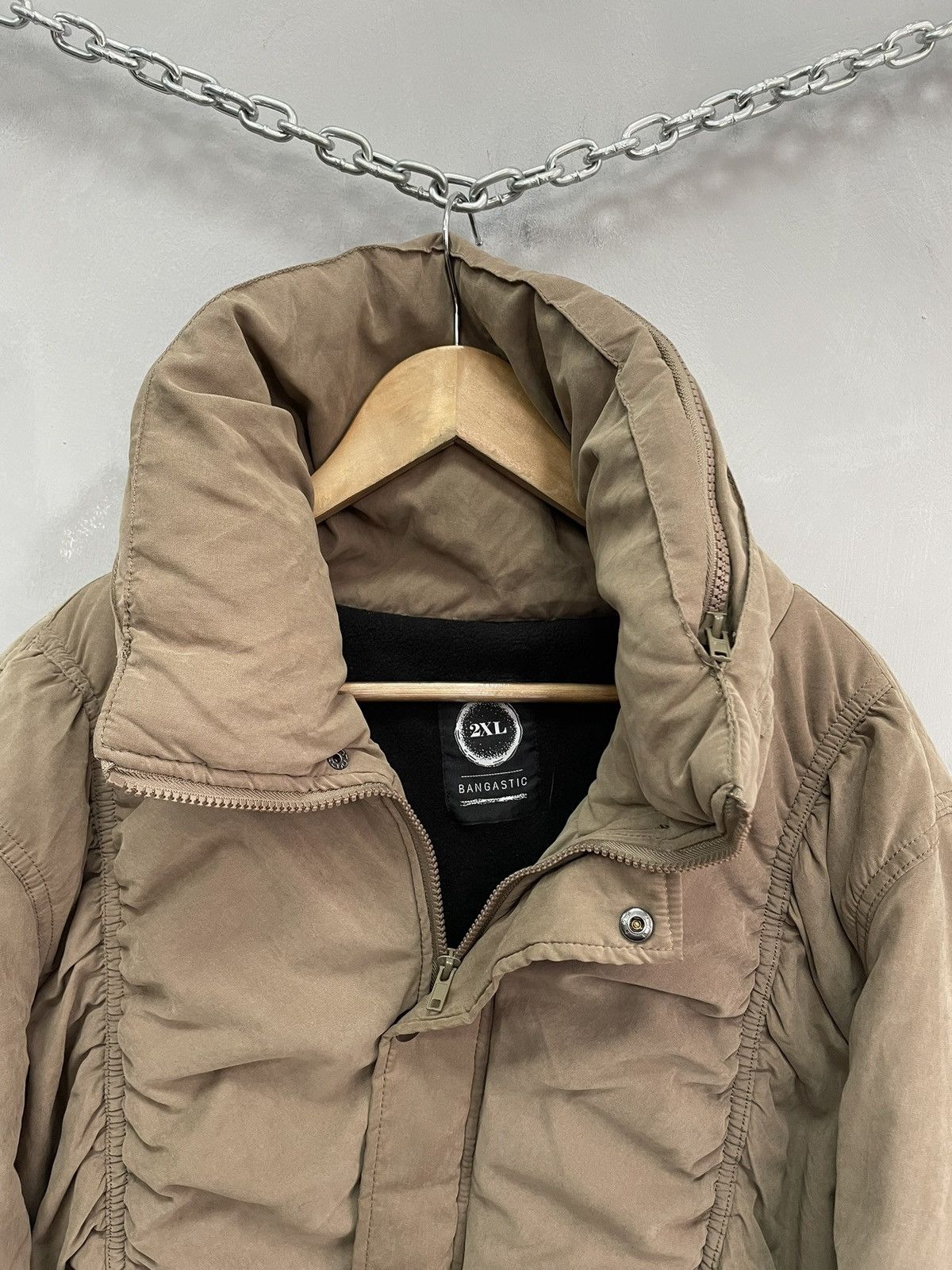Hysteric Glamour Beige bondage rare bomber jacket y2k issey miyake style Size US M / EU 48-50 / 2 - 7 Thumbnail