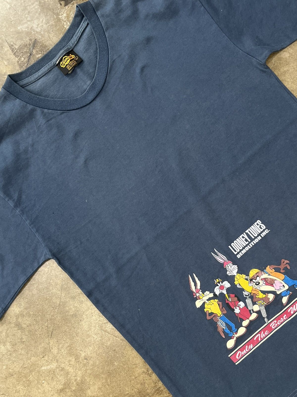 Vintage × Warner Bros Vintage Looney Tunes Demolition Taz Bugs Bunny Tee Medium Size US M / EU 48-50 / 2 - 4 Thumbnail