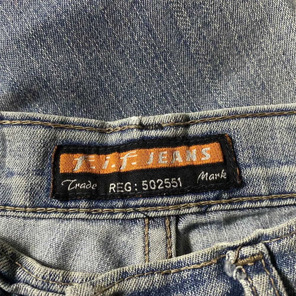 Vintage 2000's Fif Flared Seawash Baggy Jeans Size US 28 / EU 44 - 13 Thumbnail