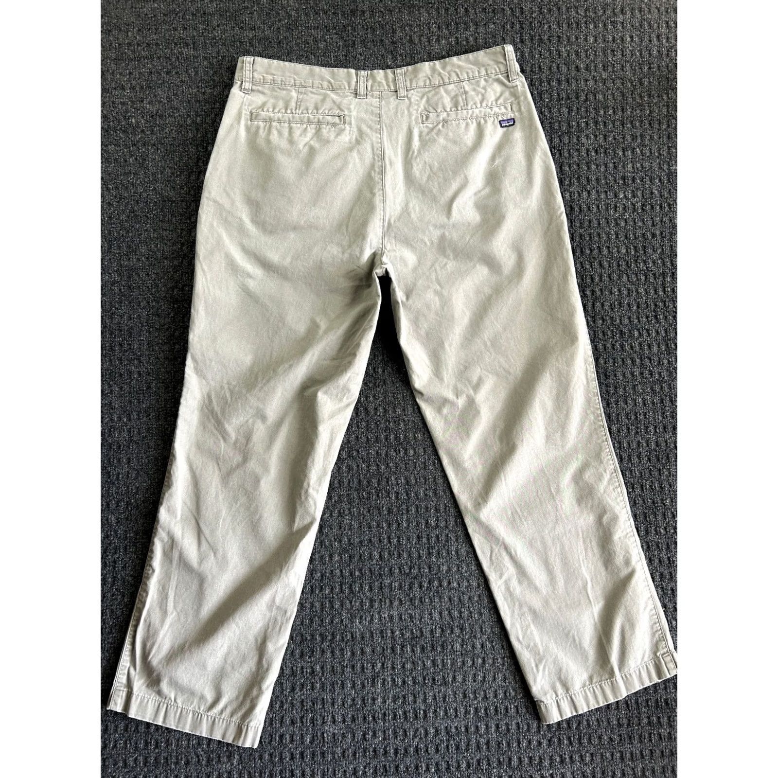 Patagonia VINTAGE Patagonia Men’s Chino Pants Green 33 Flat Front Organic Cotton Outdoor Size US 33 - 2 Thumbnail