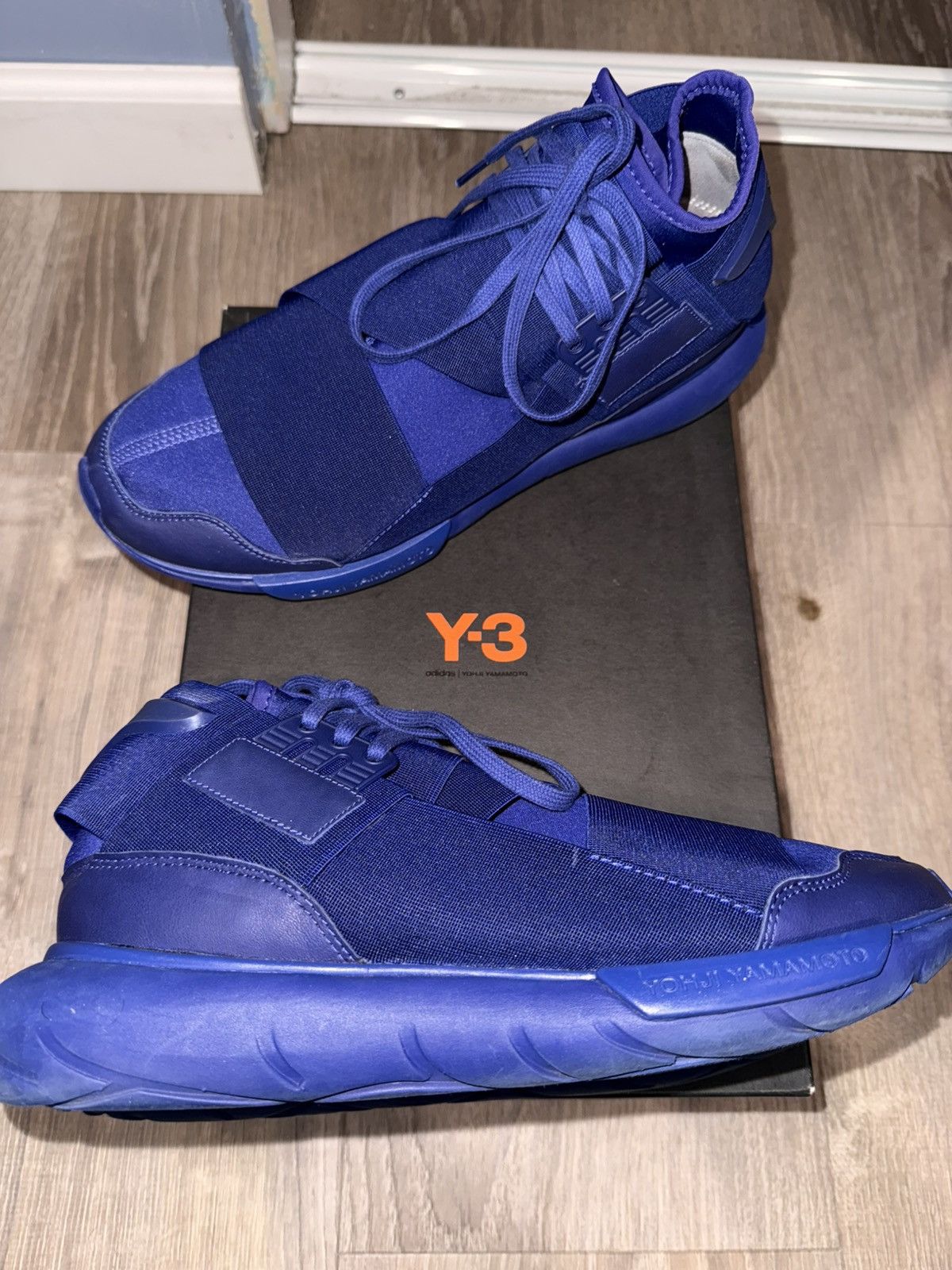 Y-3 Y-3 Qasa High Dark Blue Size US 9 / EU 42 - 1 Thumbnail
