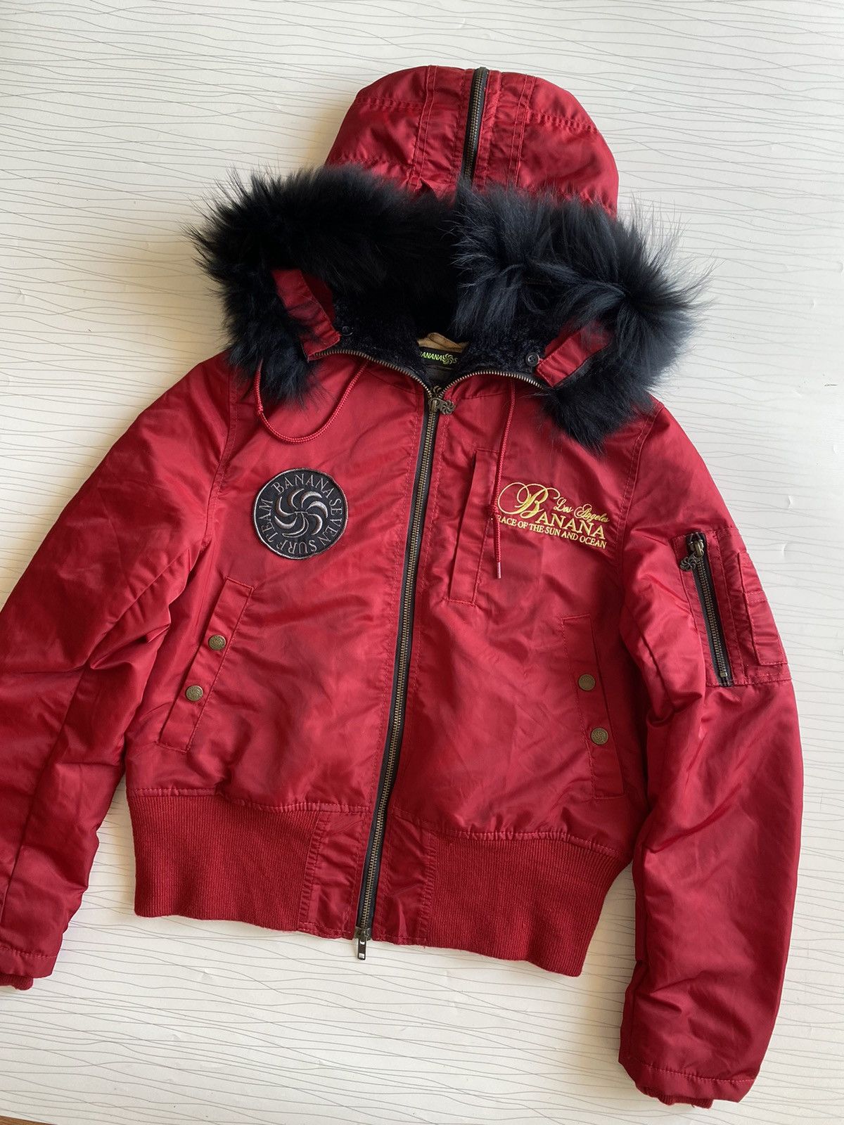 If Six Was Nine × Japanese Brand × Levi's RARE BANANA SEVEN FUR N2B BOMBER JACKET Size US XS / EU 42 / 0 - 2 Thumbnail