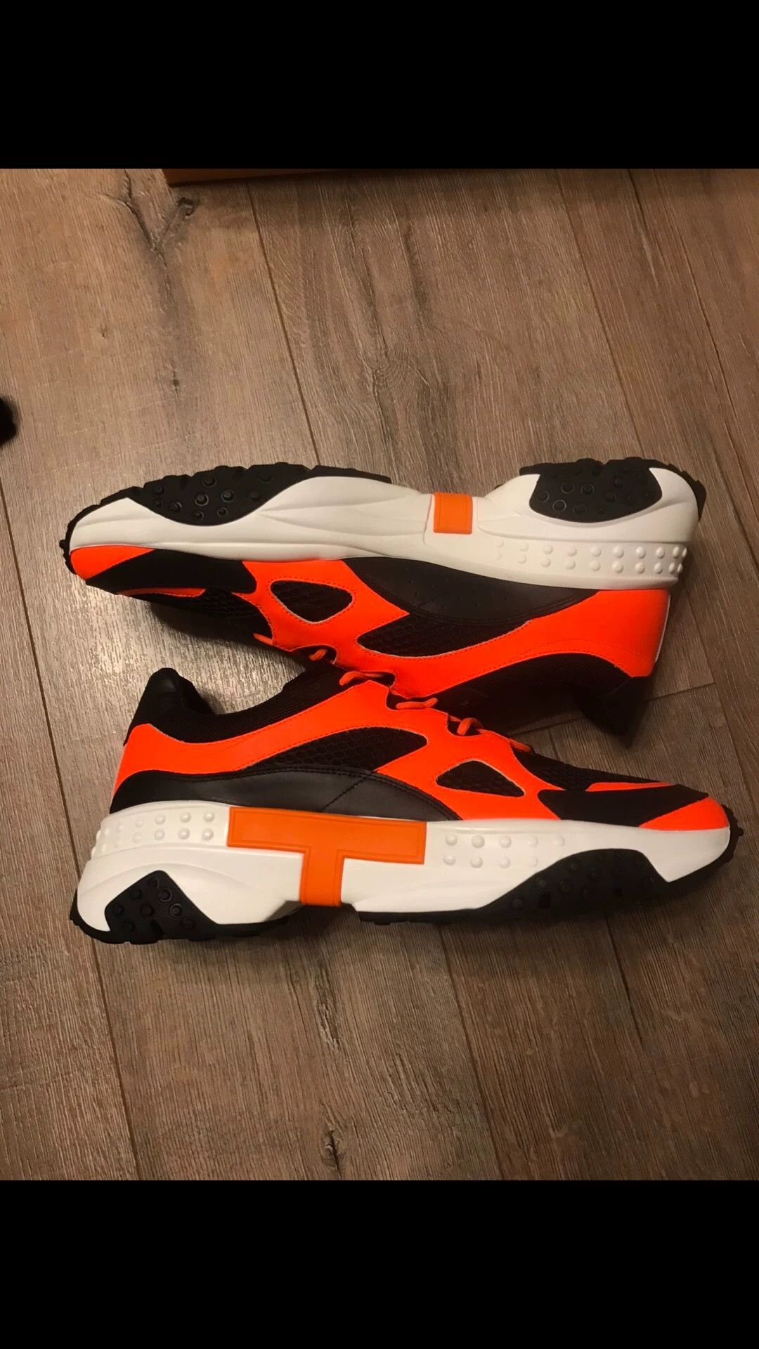 Tod's TOD'S dad shoe 44 black orange white Size US 10 / EU 43 - 7 Thumbnail