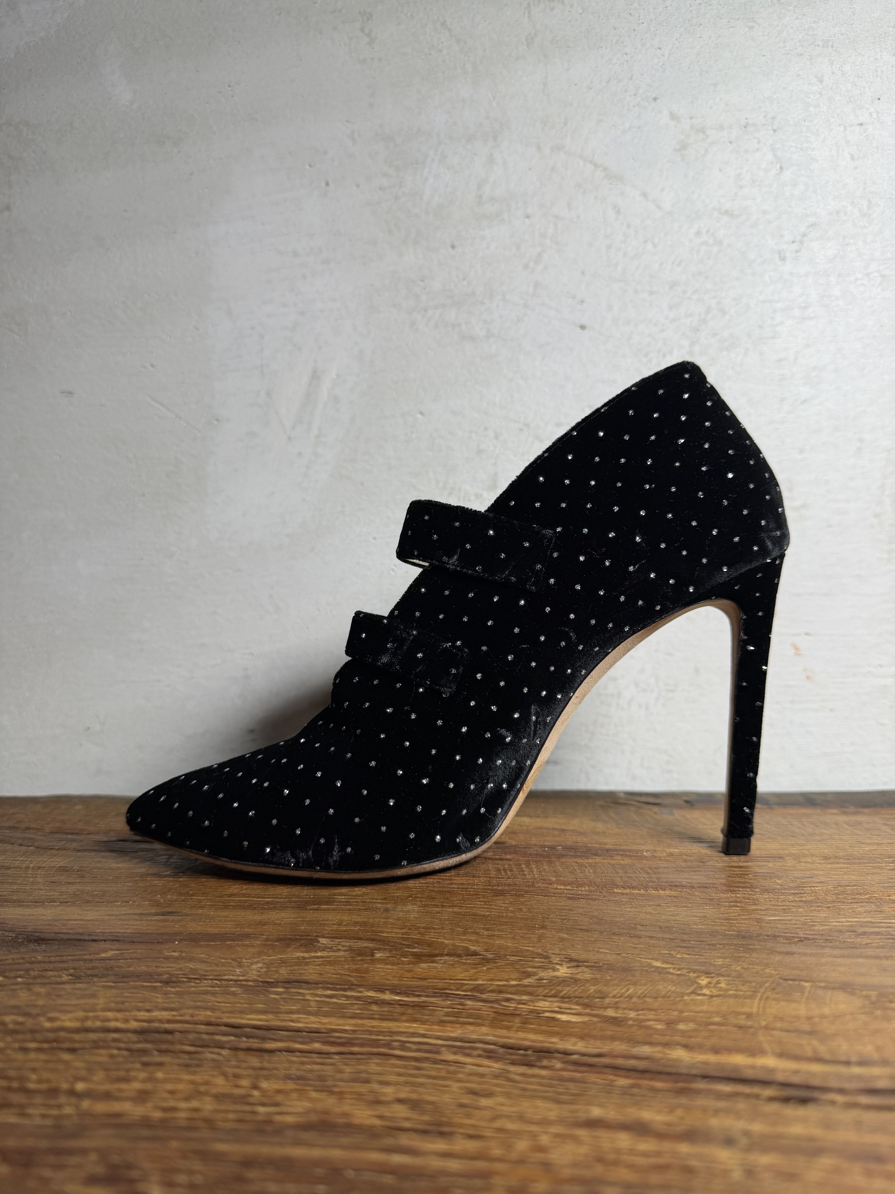 Jimmy Choo Jimmy Choo Larissa 100 Booties in Black Velvet Size US 9 / IT 39 - 3 Thumbnail