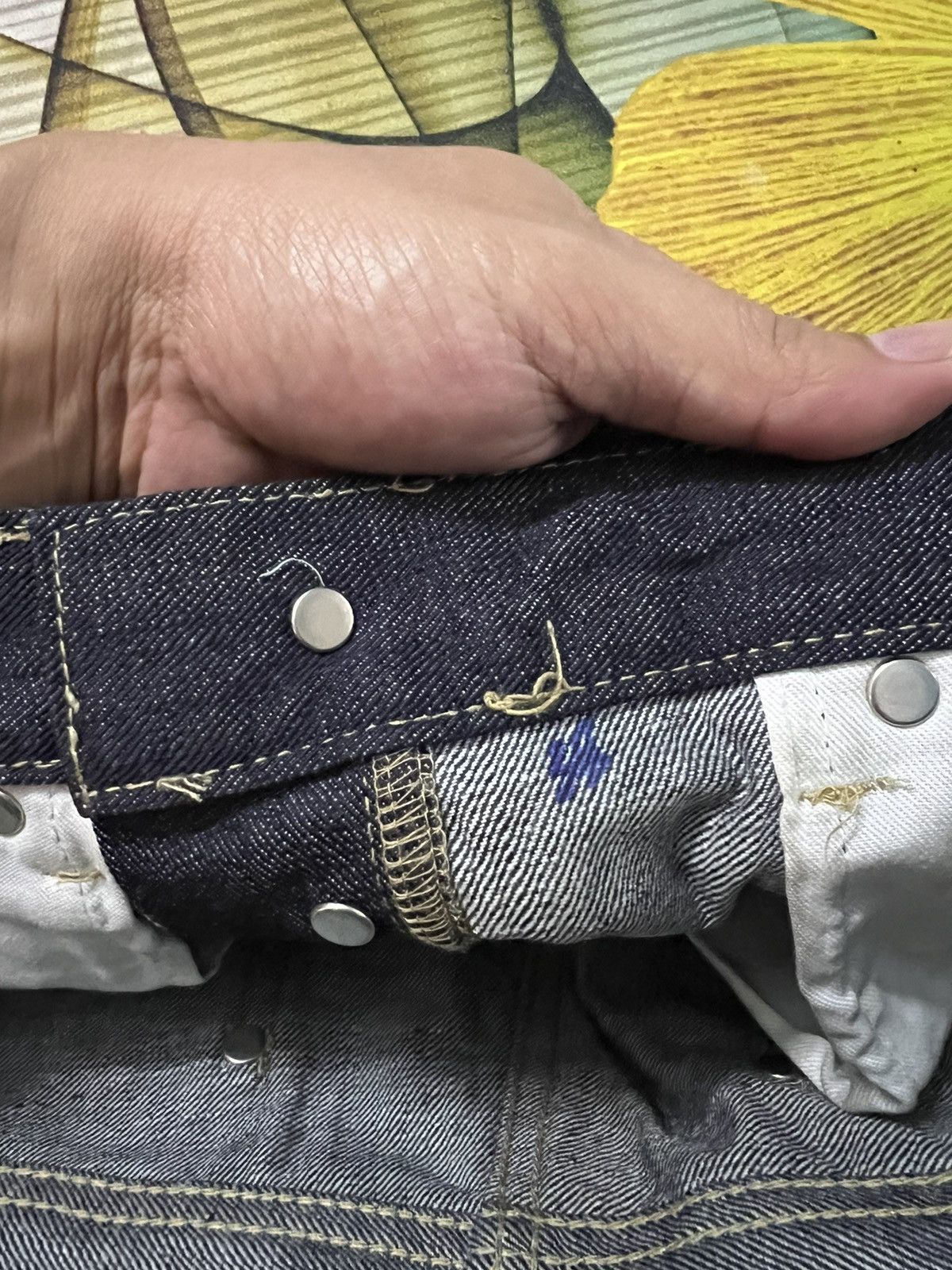 If Six Was Nine × Japanese Brand × Le Grande Bleu (L.G.B.) FROG DENIM FLARE JEANS BY DRAW DESIGN CREATION Size US 32 / EU 48 - 8 Thumbnail