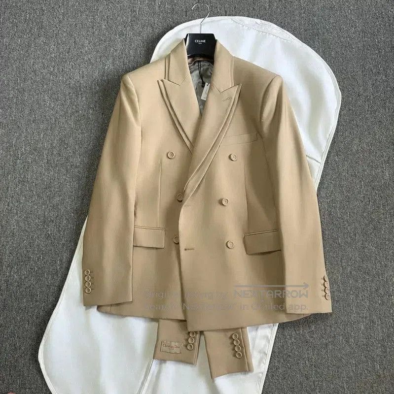 Dior Dior Beige Cotton Blend Men's Coat . Size US L / EU 52-54 / 3 - 1 Thumbnail
