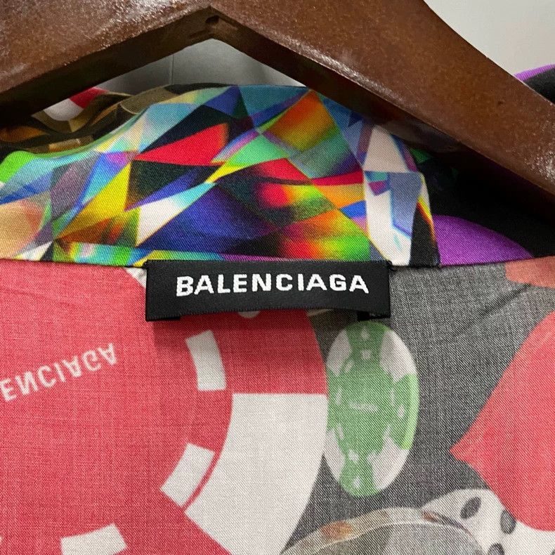 Balenciaga Balenciaga Casino Short Sleeve Shirt Size US XS / EU 42 / 0 - 3 Thumbnail