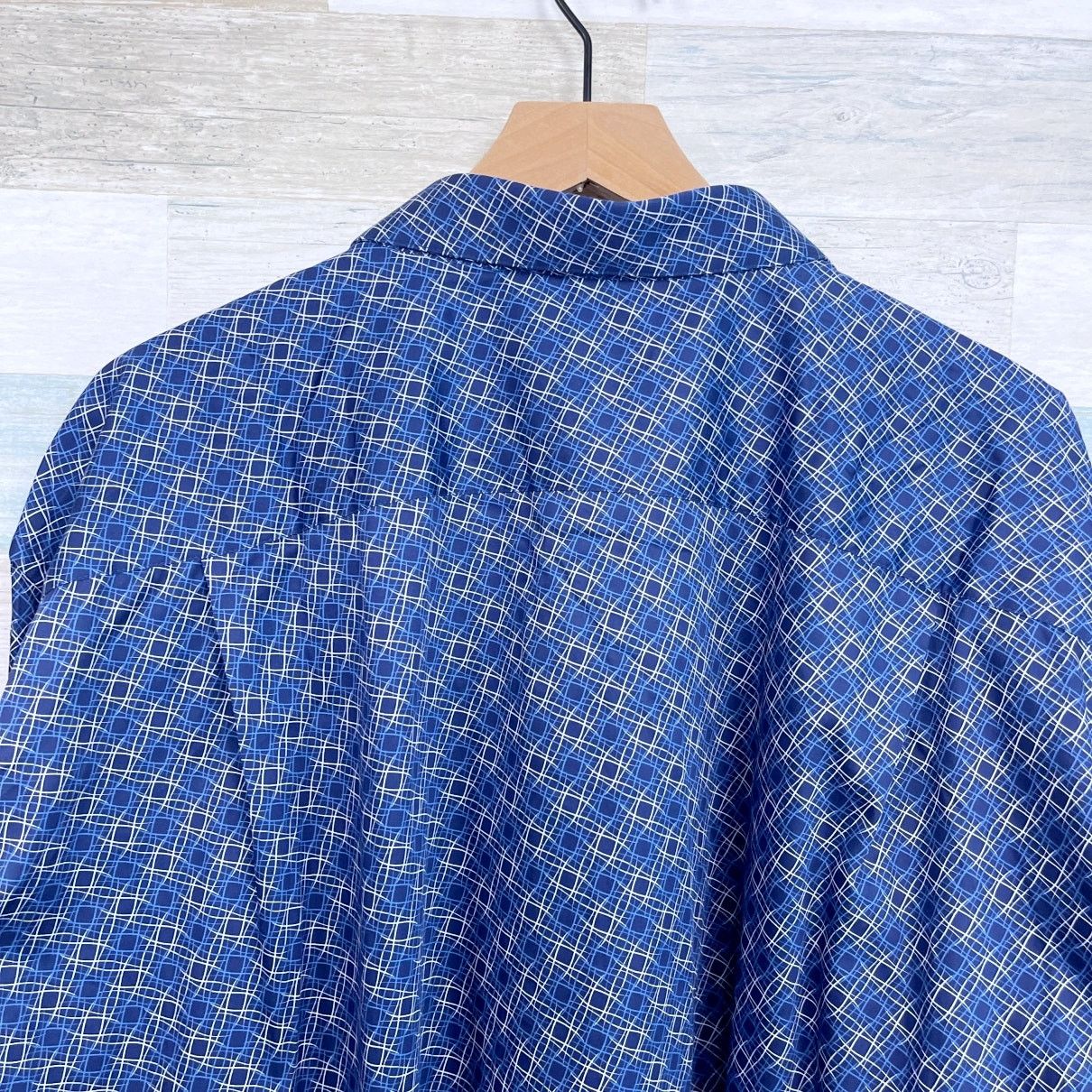 Other GARNET Los Angeles Luxury Long Sleeve Shirt Blue Mens 4XB Size US XXL / EU 58 / 5 - 4 Thumbnail