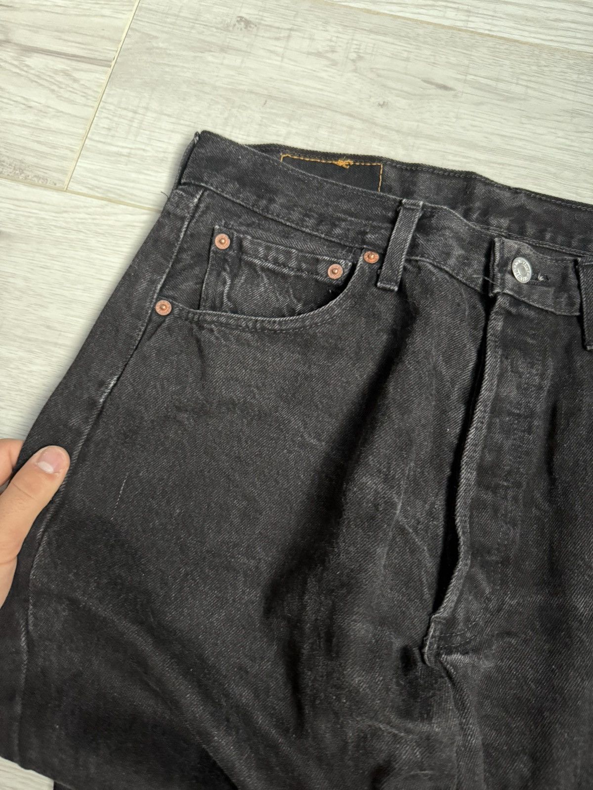 Levi's × Levi's Vintage Clothing × Vintage Vintage Levi’s black denim Pants baggy jeans Size US 34 / EU 50 - 3 Thumbnail