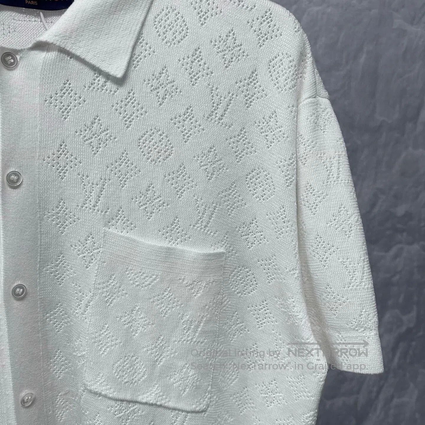 Louis Vuitton louis vuitton white short sleeve knit shirt. Size US S / EU 44-46 / 1 - 3 Thumbnail