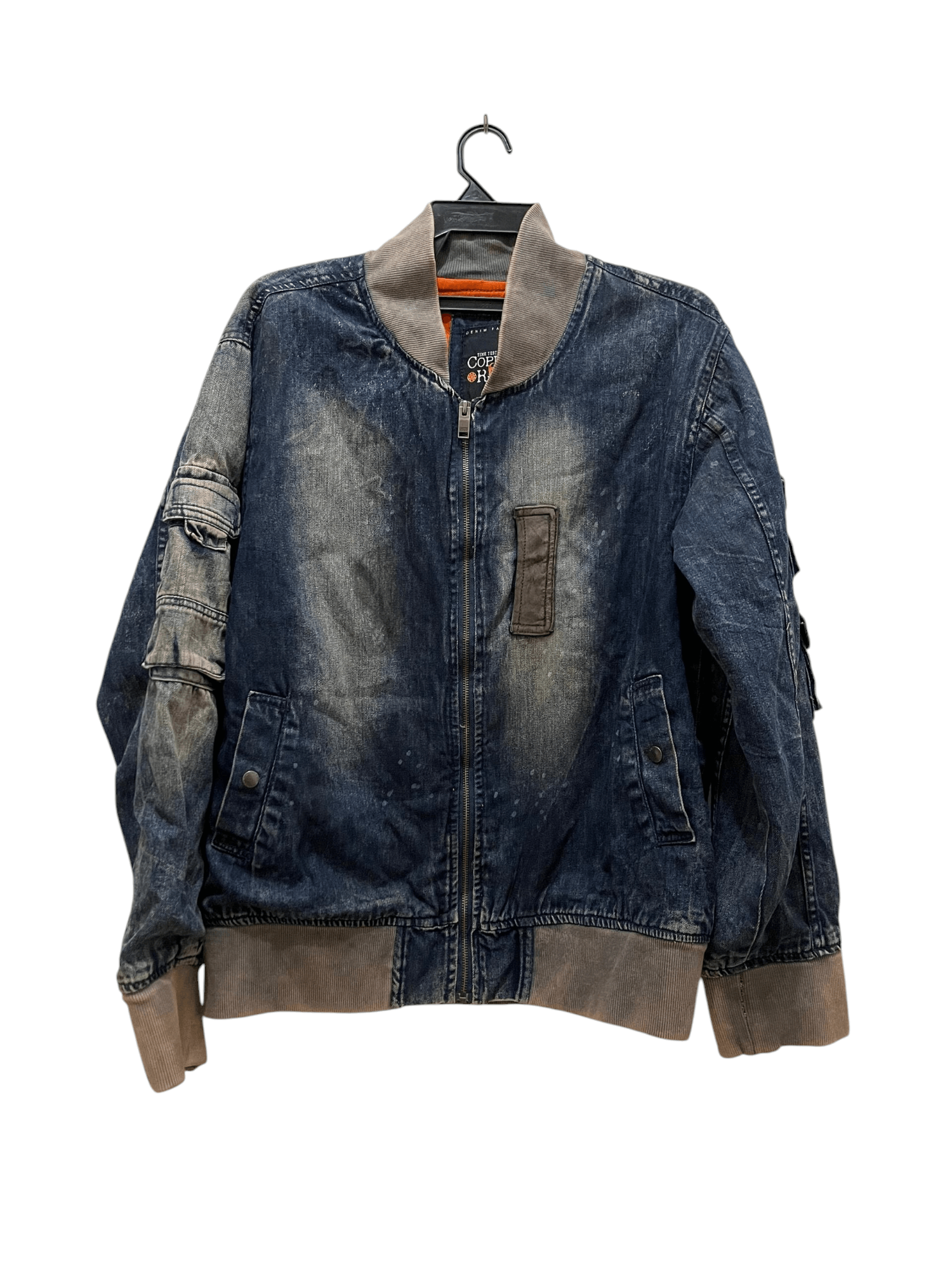 Vintage Copper Rivet Distressed Denim Workwear Jacket Size US L / EU 52-54 / 3 - 1 Thumbnail