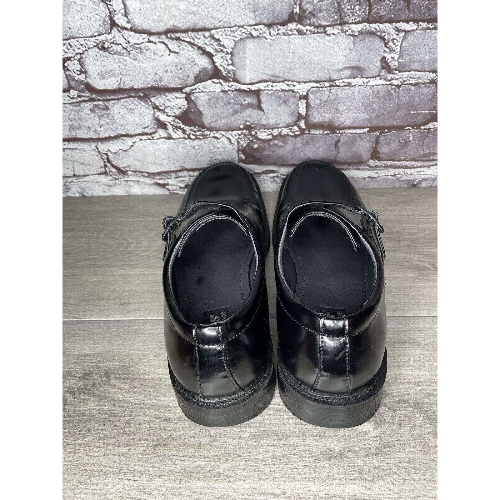 G.H. Bass & Co. Bass Waterproof Equity Black Leather Monk Strap Buckle Loafe Size US 9.5 / EU 42-43 - 5 Thumbnail