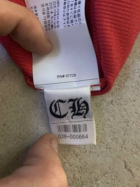 Chrome Hearts CHROME HEARTS Bad Seed CH Embroidered Red Long Sleeve Size S / US 4 / IT 40 - 8 Thumbnail