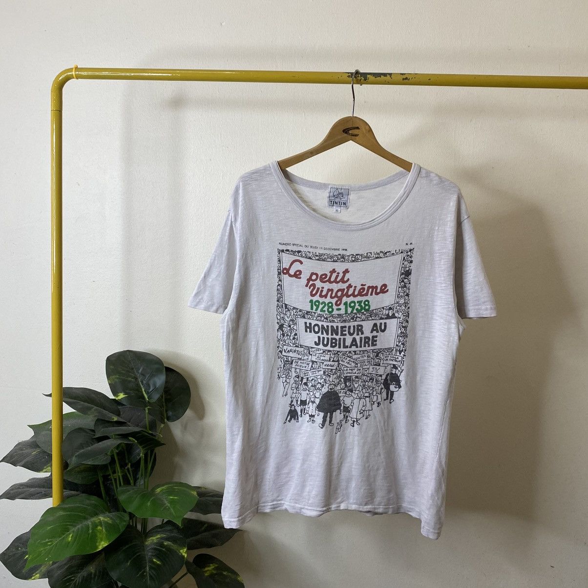 Cartoon Network Vintage Tintin Le Petit Vingtième 1928-1938 Loopwheel Cotton Size US L / EU 52-54 / 3 - 1 Thumbnail