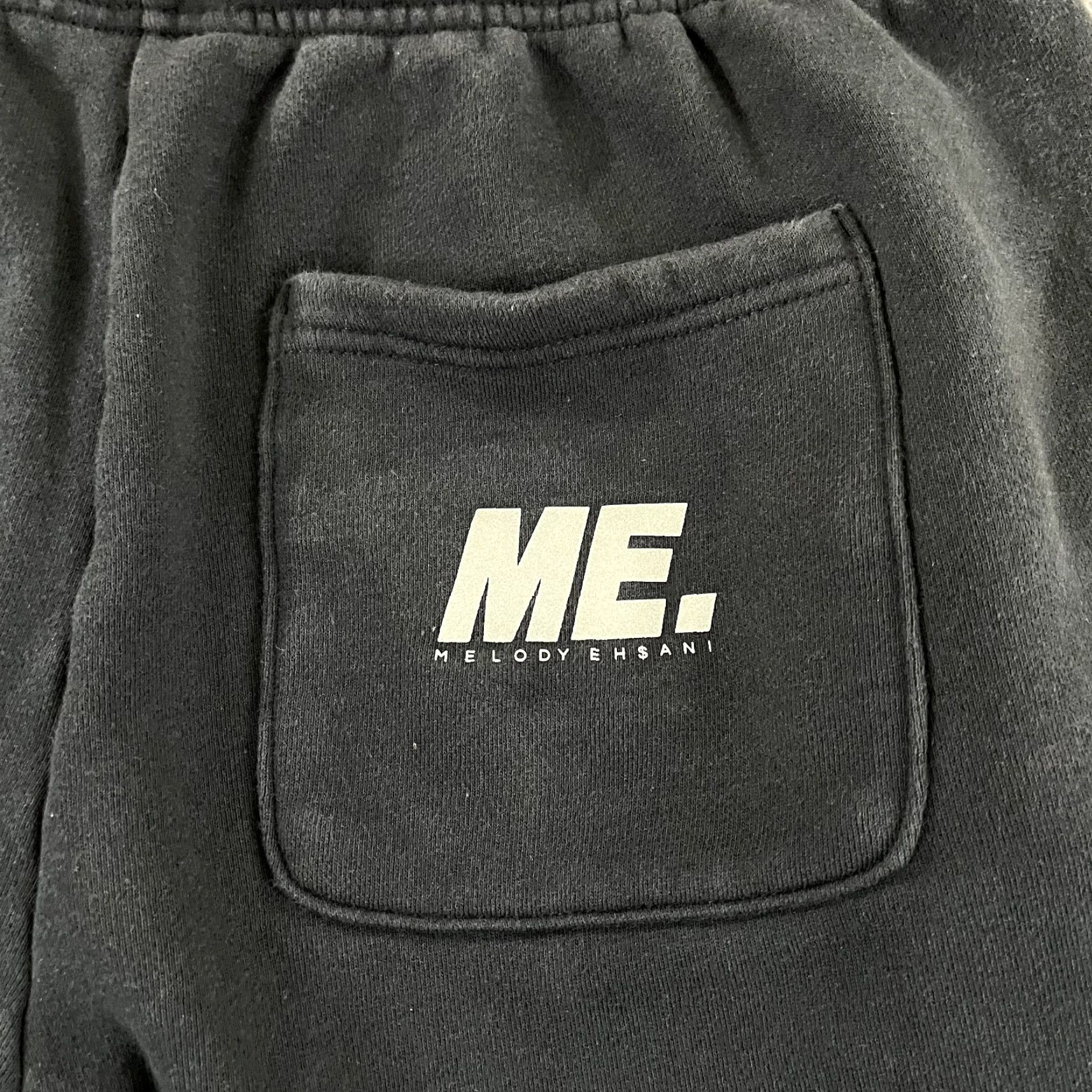 Vintage VINTAGE MELODY EHSANI Sweatpants Womens Large x 28" Tapered Fleece Jogger Faded Black Size 36" / US 14 / IT 50 - 3 Thumbnail