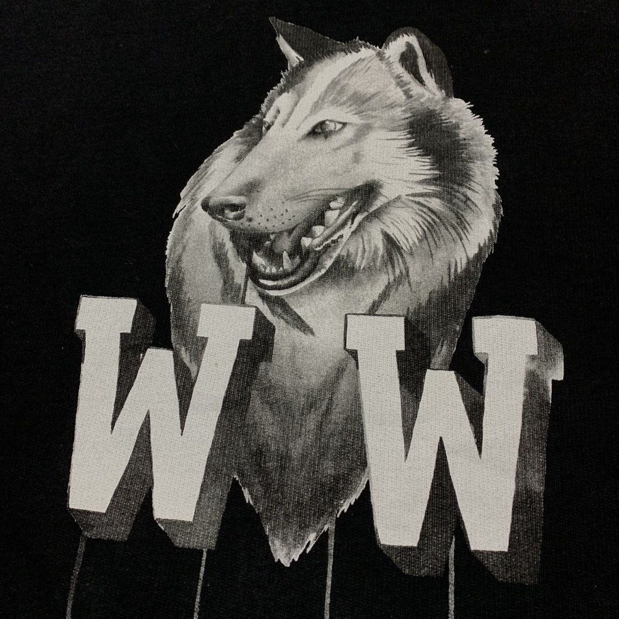 Off-White Off White Medium Wolf Graphic Black Sweatshirt Virgil Abloh Size US M / EU 48-50 / 2 - 3 Thumbnail