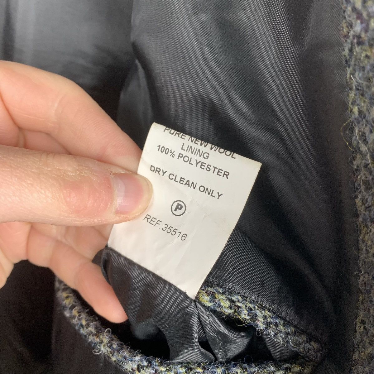 Harris Tweed Harris Tweed Herringbone Wool Blazer Jacket Size 42 Short Size 42S - 14 Thumbnail