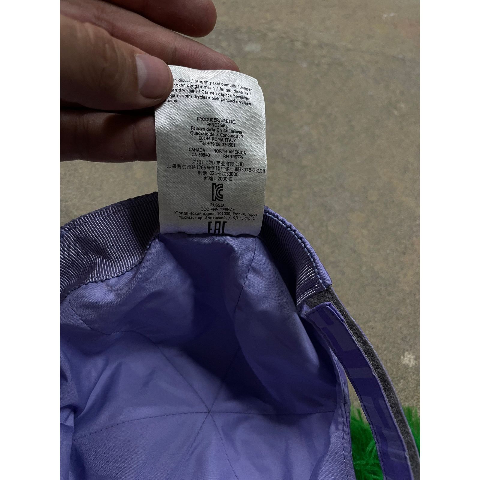 Fendi Fendi Cap Acai Kids OS New Size ONE SIZE - 5 Thumbnail