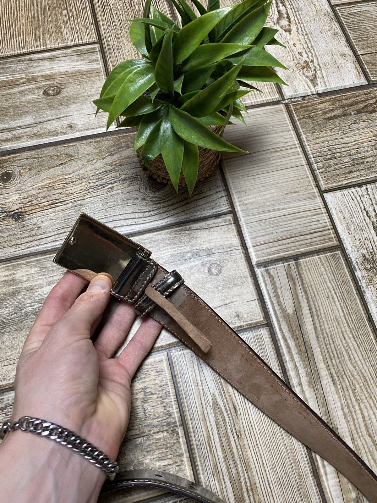 Gucci Gucci belt leather vintage 2000x Size ONE SIZE - 7 Thumbnail