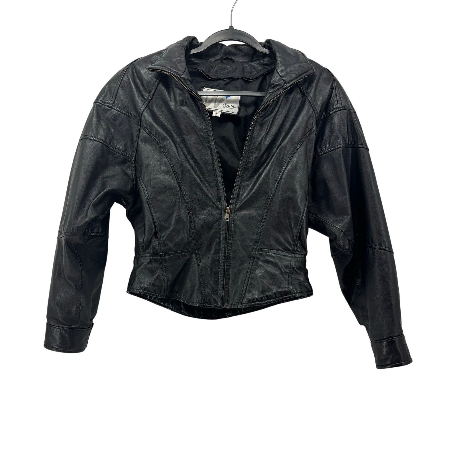 Wilsons Leather Leather By Wilsons Small Womens Motorcycle Jacket Pockets Size S / US 4 / IT 40 - 1 Thumbnail