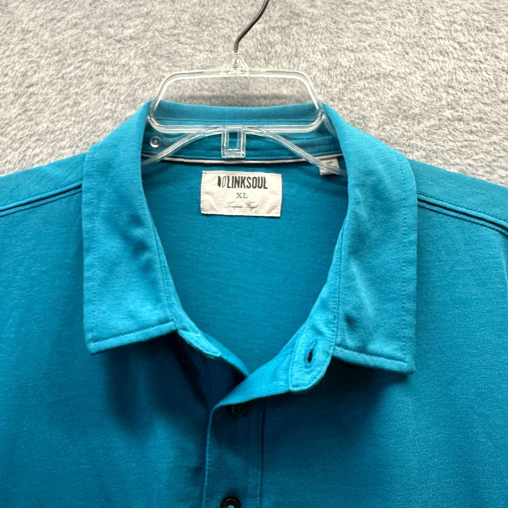 Vintage Linksoul Polo Shirt Adult XL Blue Mens Golf Luxury Cotton Soft Polo Shirt XL Blue Mens Golf Luxury Cotton Soft Size US XL / EU 56 / 4 - 7 Thumbnail