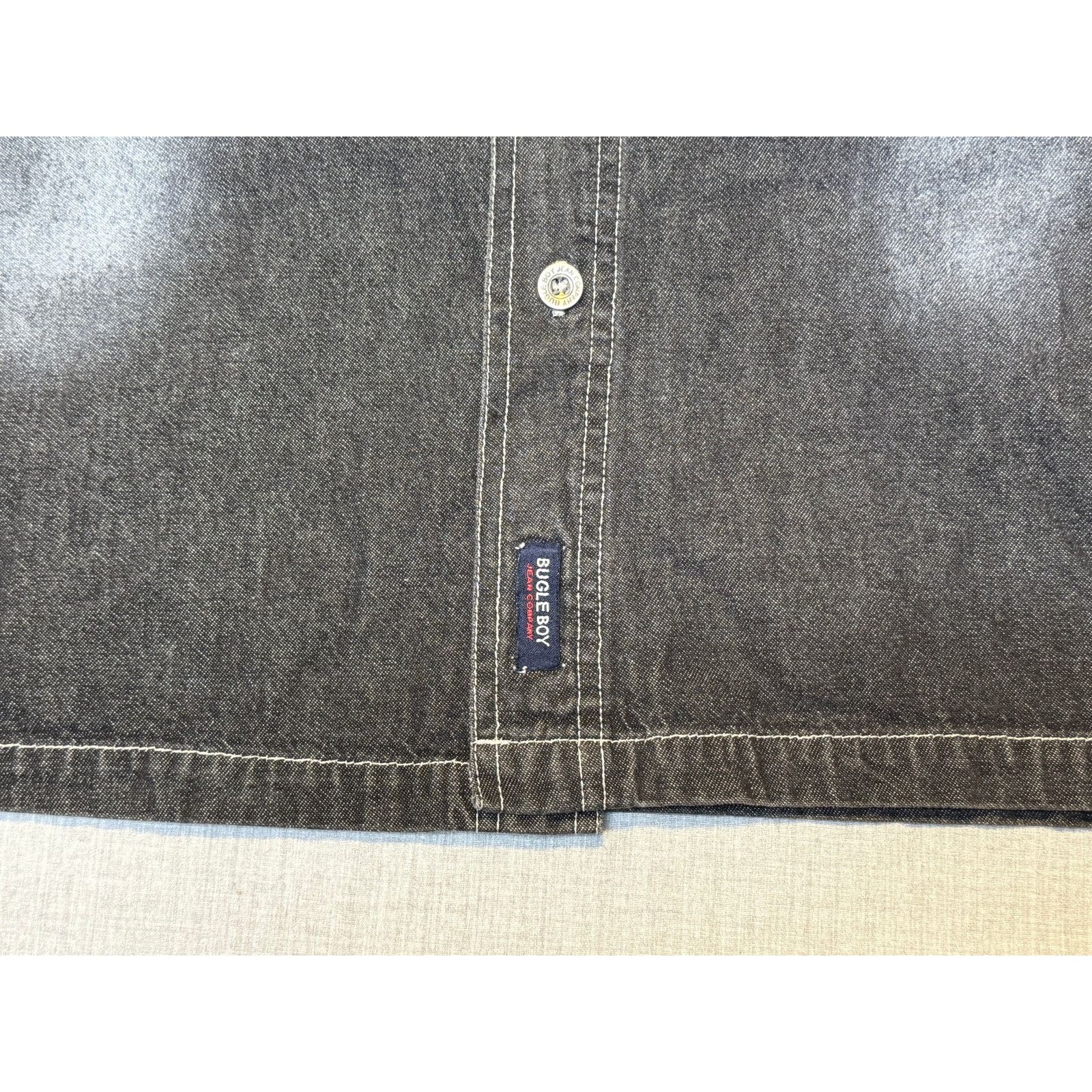 Bugle Boy × Vintage Vintage Bugle Boy Jean Company Button Up Denim Shirt Large Size US L / EU 52-54 / 3 - 5 Thumbnail