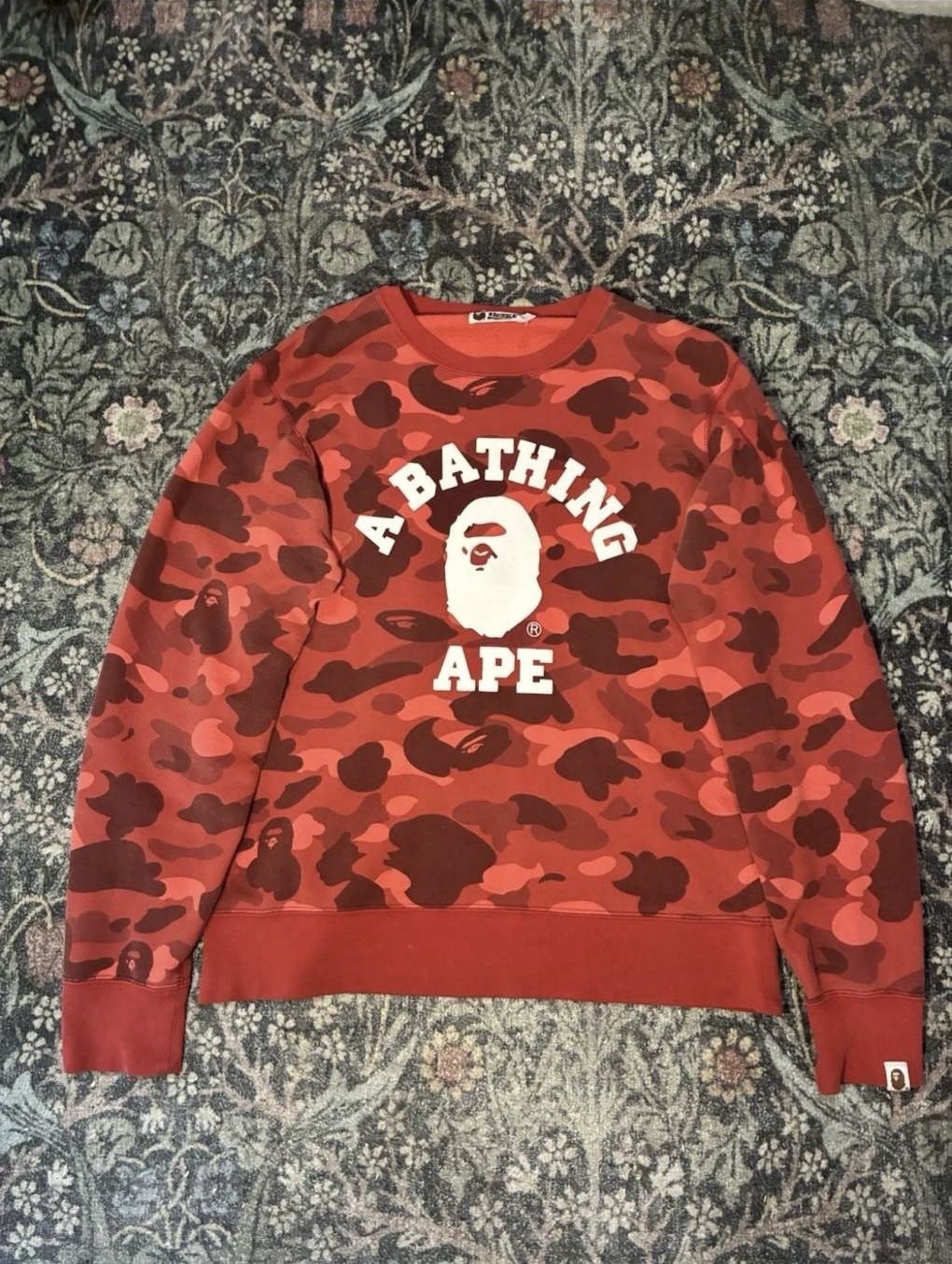 Bape Red Bape Camo Sweater Size US L / EU 52-54 / 3 - 1 Thumbnail