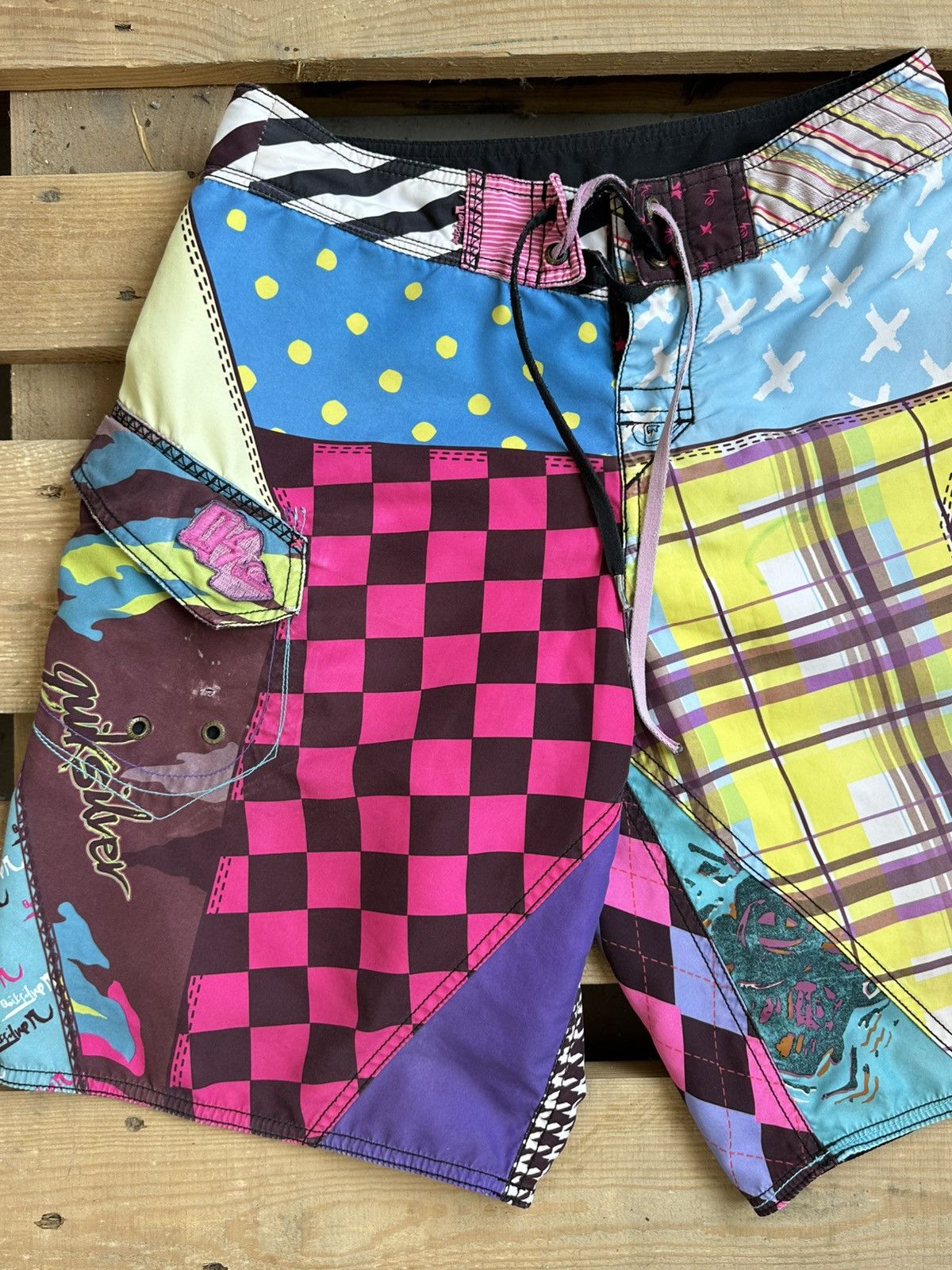 Quiksilver Y2K Vintage Printed Quiksilver Shorts Size US 30 / EU 46 - 3 Thumbnail