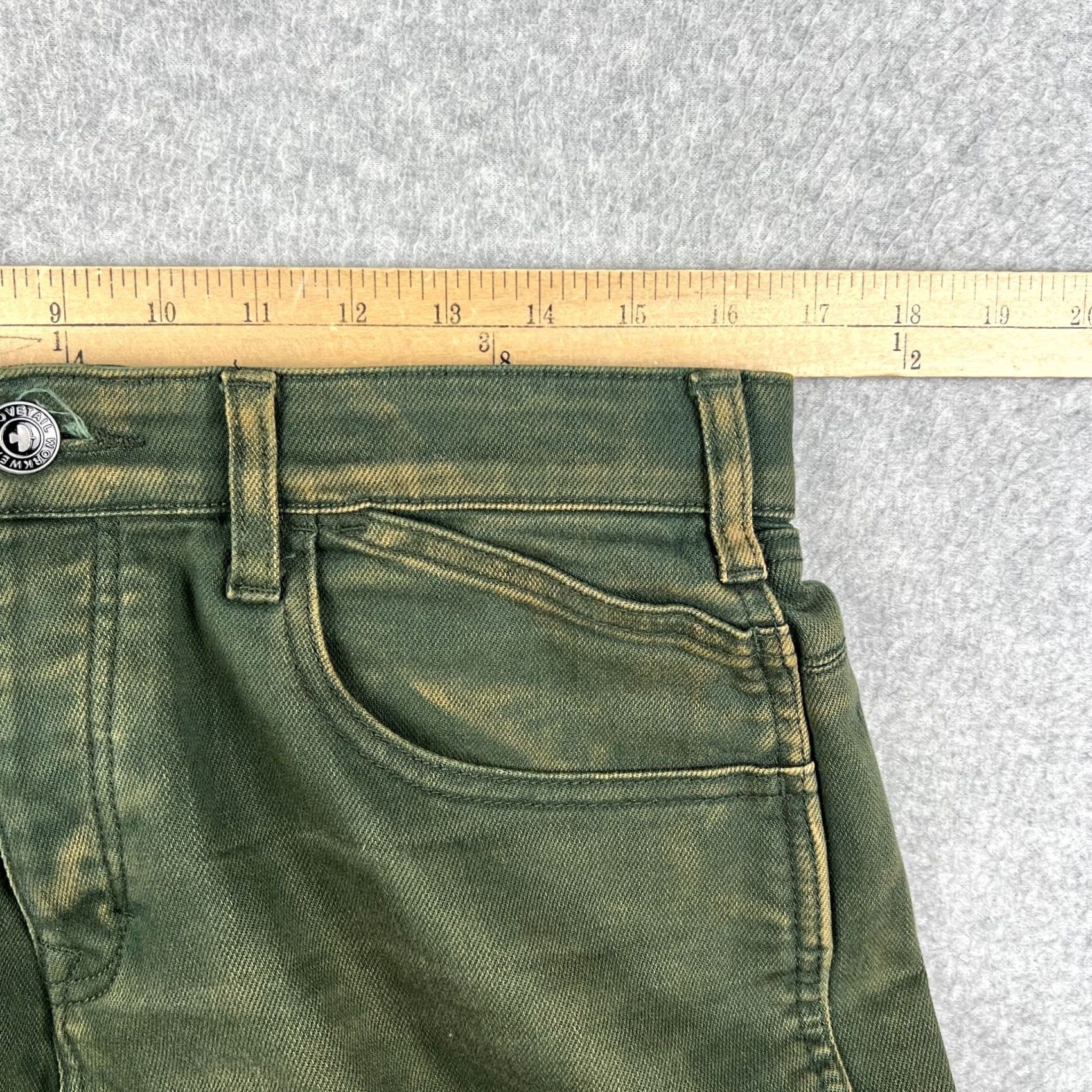 Vintage Dovetail Workwear Shop Pants Stretch Canvas Cargo 34x30 Womens 6 Green Utility Cargo Pants Straight Leg Womens 6 Green Size 28" / US 6 / IT 42 - 6 Thumbnail