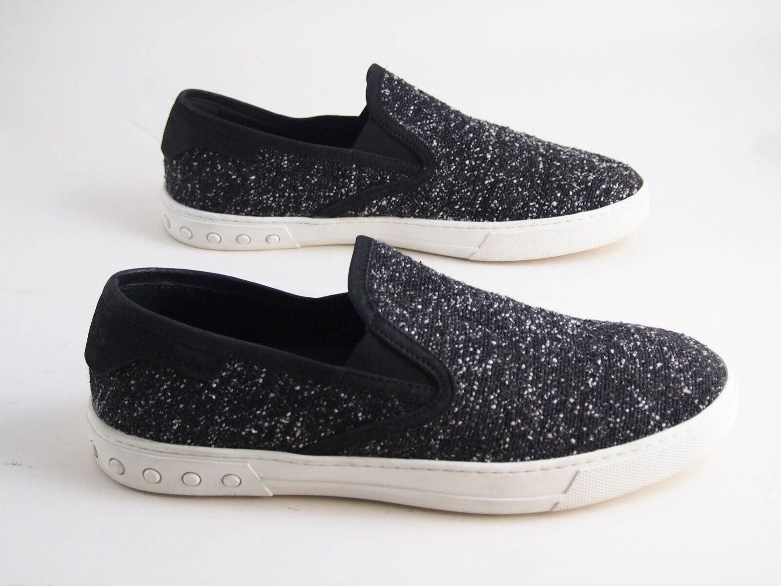Tod's Tod's Slip Ons Sneakers Black Leather Textile US 8 EU 41 Size US 8 / EU 41 - 4 Thumbnail
