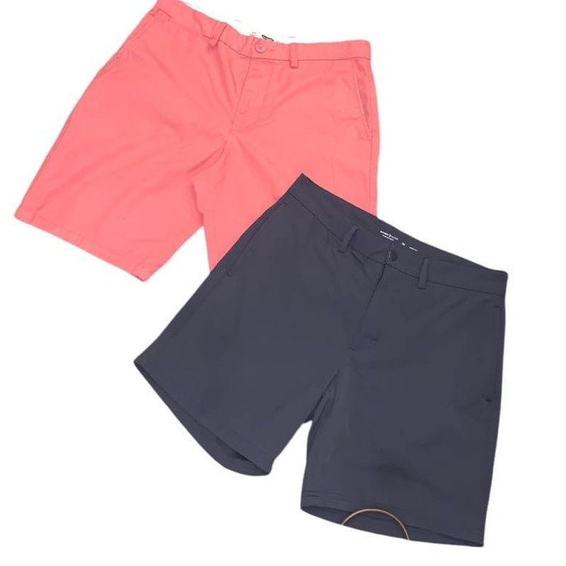 Old Navy 2 Pair Old Navy Chino Shorts Bermuda Pink/Charcoal 30/32 Men Size US 32 / EU 48 - 1 Thumbnail
