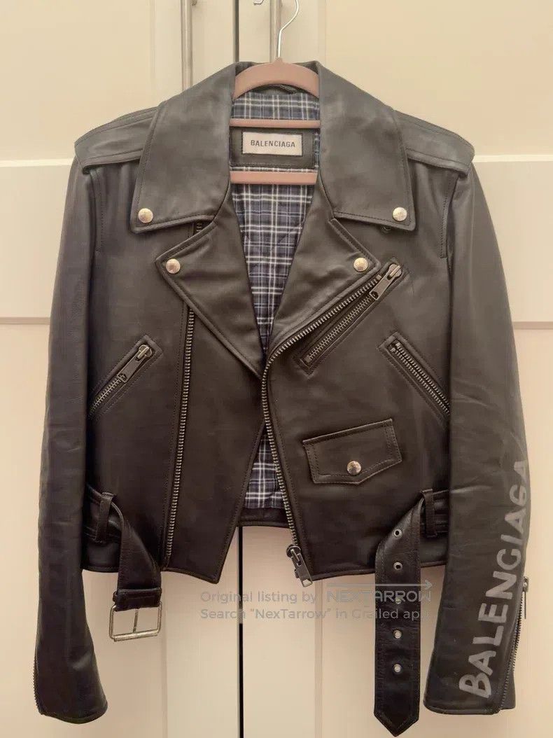 Balenciaga Balenciaga Motorcycle Leather Jacket Size XS / US 0-2 / IT 36-38 - 1 Thumbnail