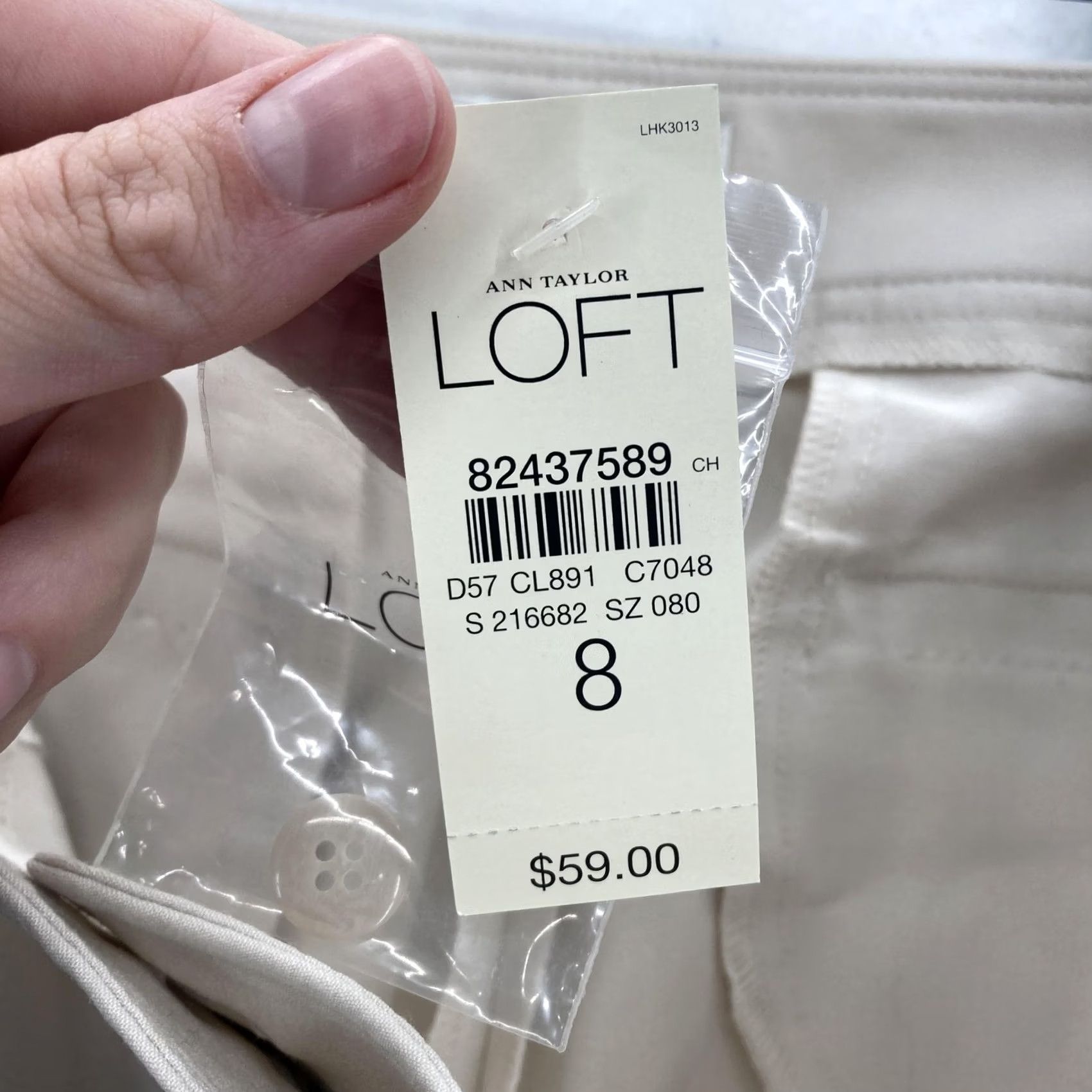 Loft Ann Taylor LOFT Pants Womens 8 Beige Flare Leg Stretch Dress Trousers Career NWT Size 30" / US 8 / IT 44 - 5 Thumbnail