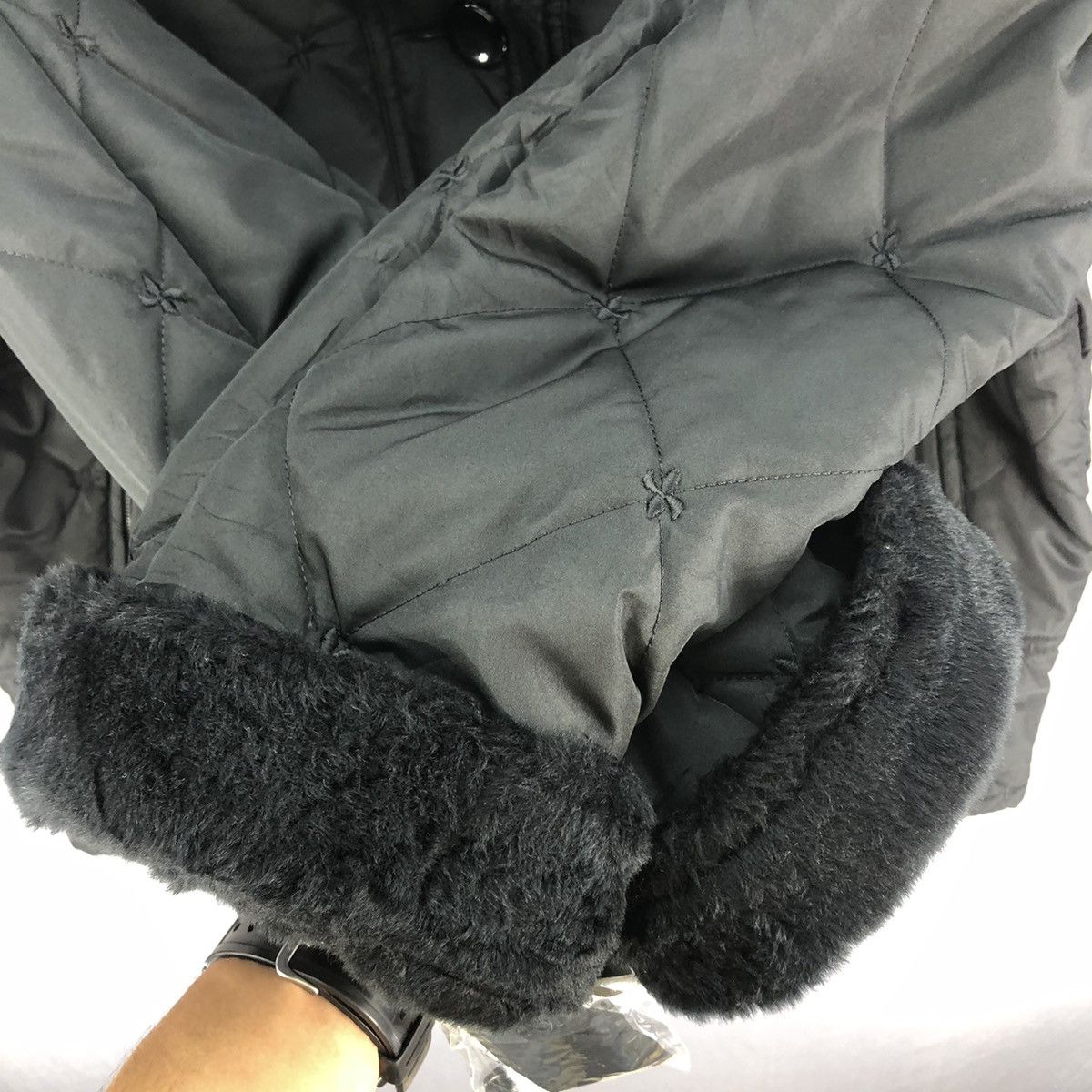 Japanese Brand Japanese Brand HoLee Faux Fur Quilted Puffer Jacket Size US L / EU 52-54 / 3 - 11 Thumbnail