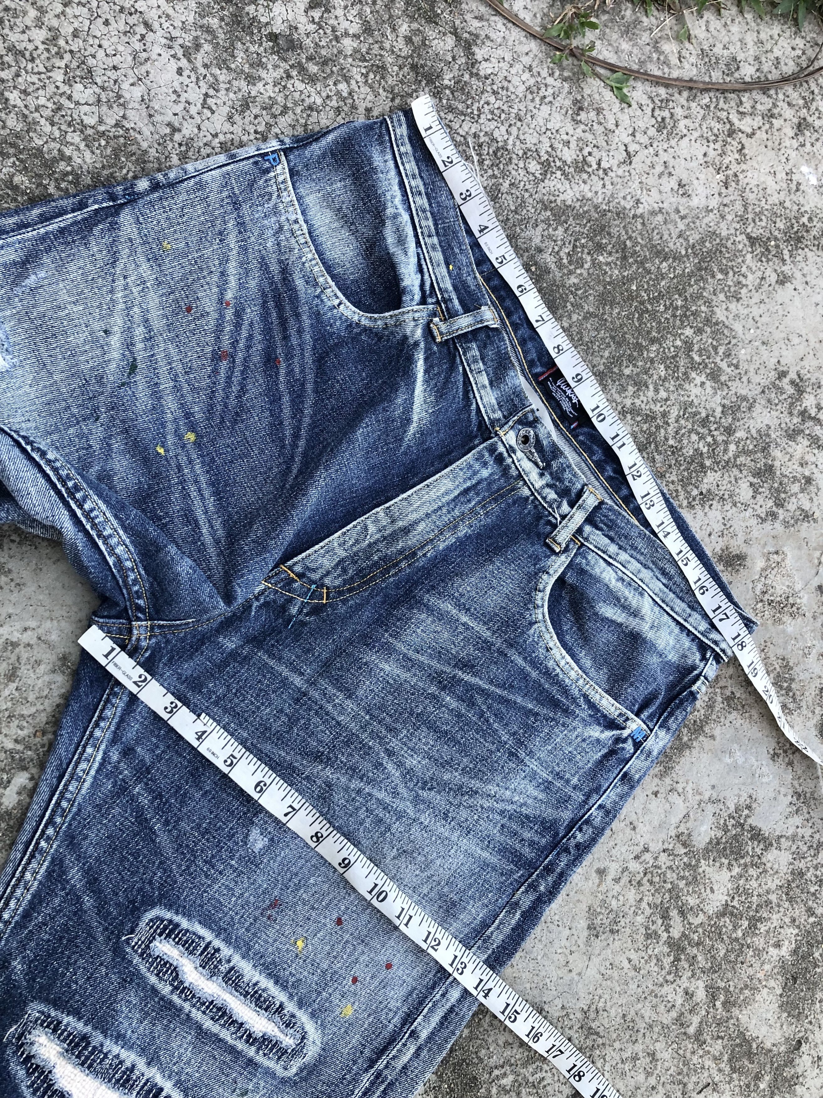Japanese Brand PAINTED POSTERIZE DISTRESSED DENIM Size US 36 / EU 52 - 8 Thumbnail