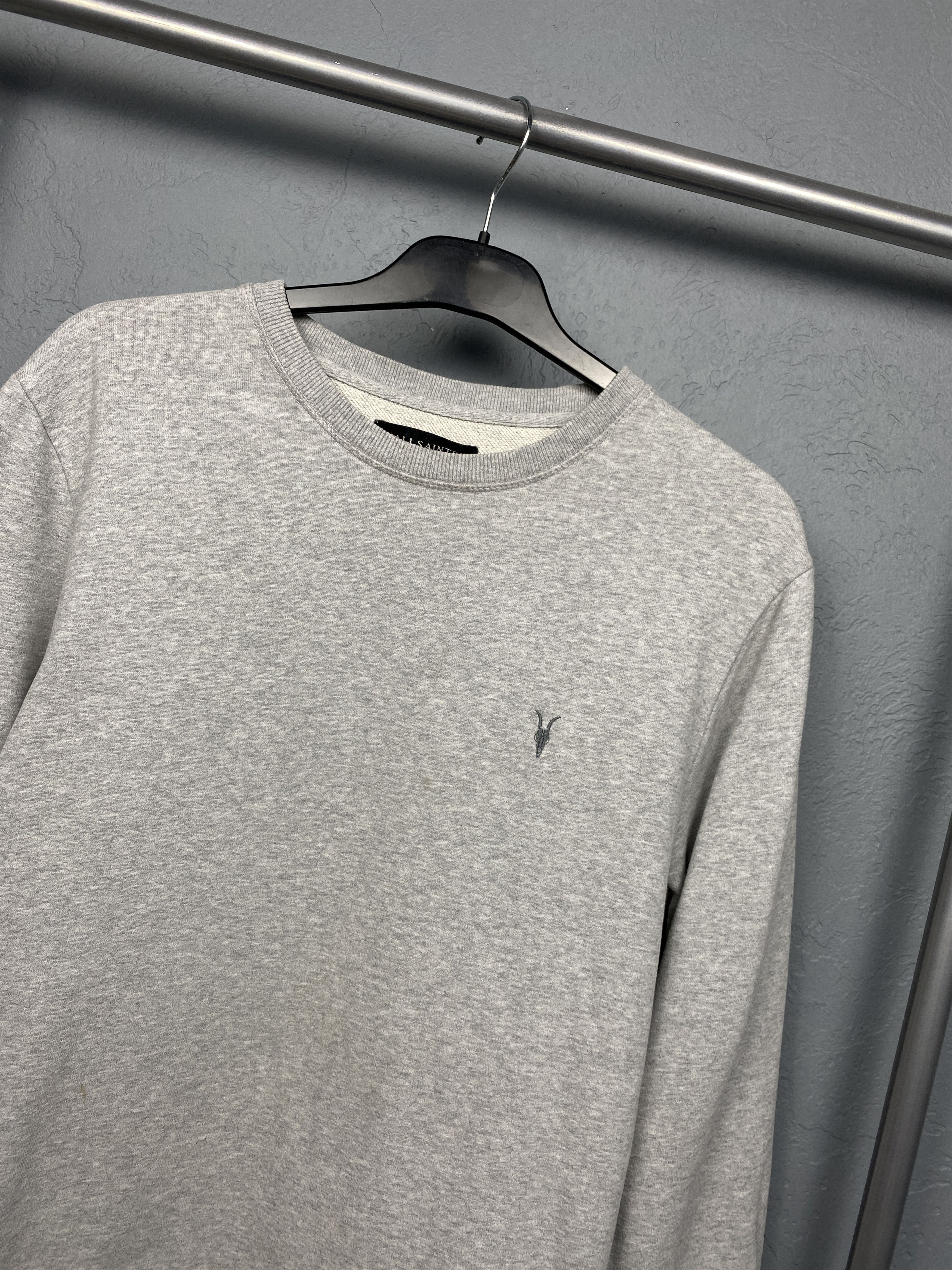 Allsaints Allsaints Vintage Mens Raven Crew Neck Sweatshirt Size US M / EU 48-50 / 2 - 2 Thumbnail