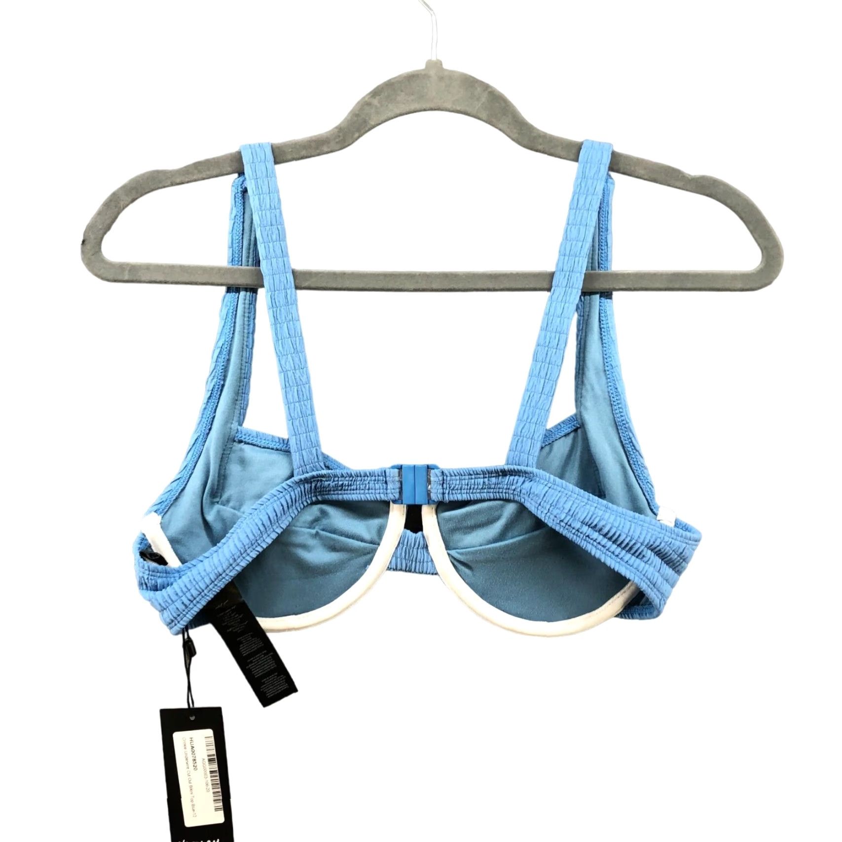 Nasty Gal NWT Nasty Gal Bikini Top Balconette Underwire Unpadded Light Blue Size 8 (M) Bra Top Women Size M / US 6-8 / IT 42-44 - 2 Thumbnail