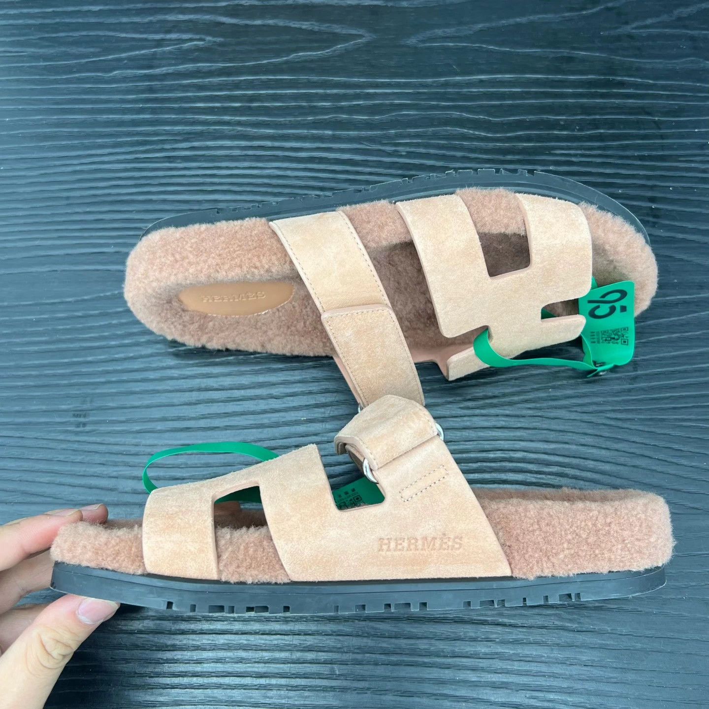 Hermes Hermes Chypre Brown Slippers 39 Size US 8 / IT 38 - 7 Thumbnail