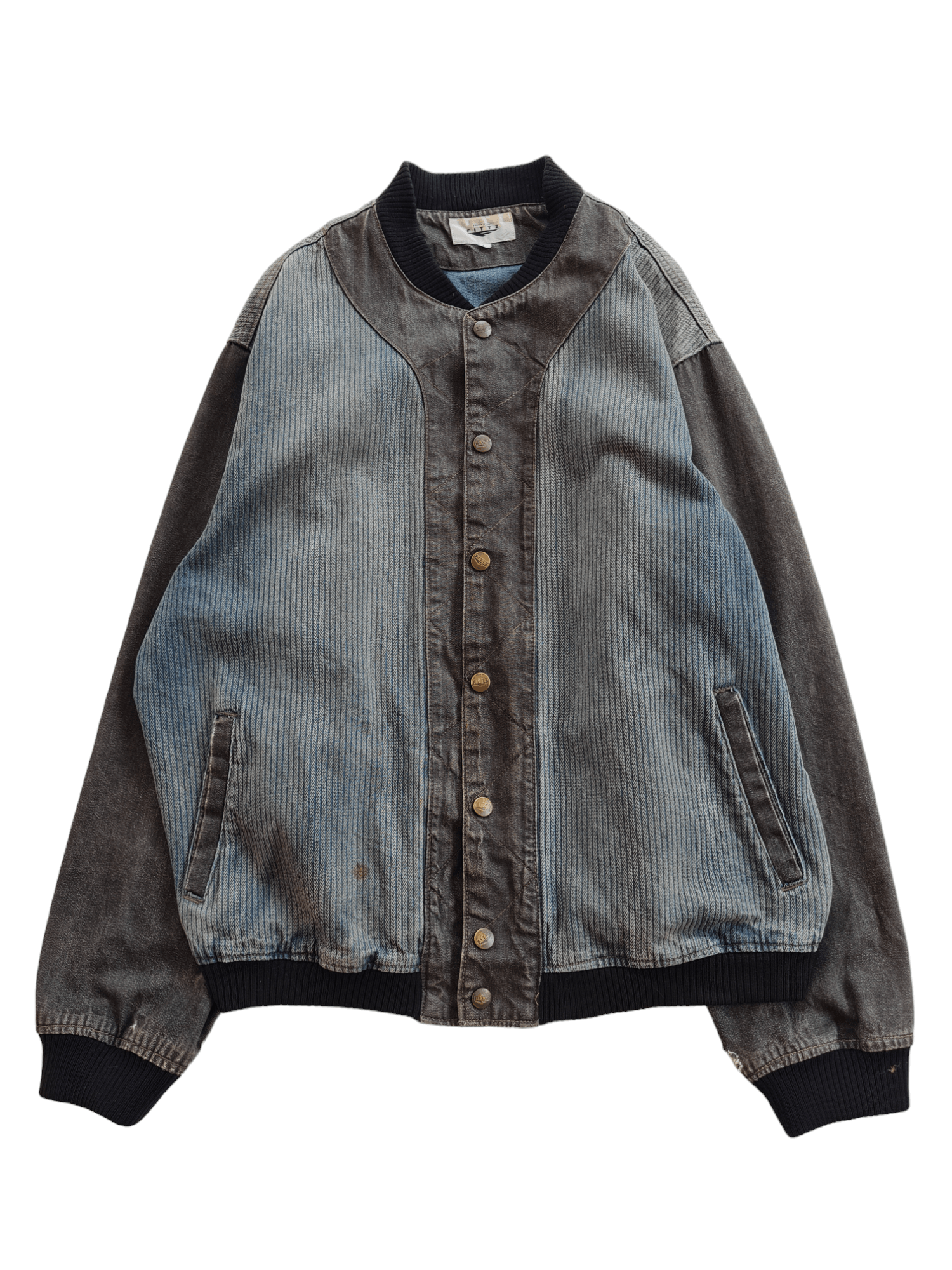 Japanese Brand × Vintage ✅️Vintage Denim Jacket Fittz Size US L / EU 52-54 / 3 - 1 Thumbnail