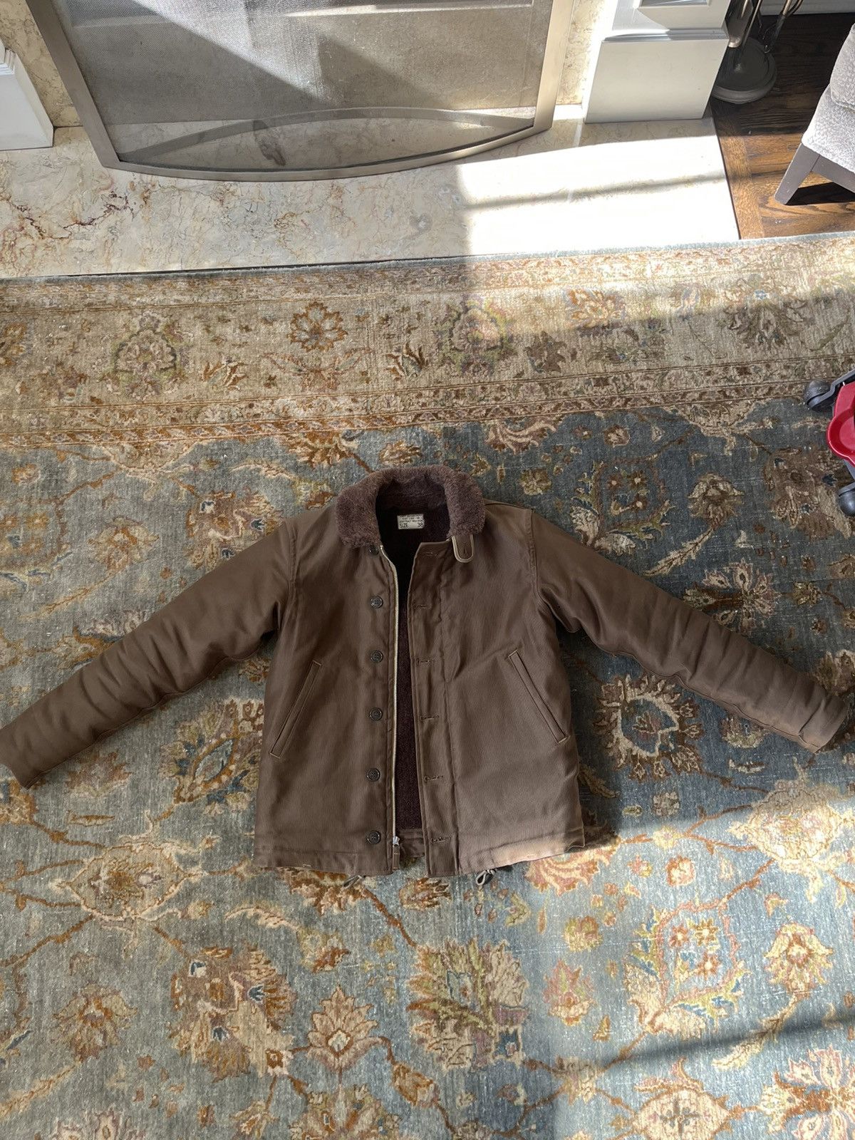 Freewheelers Freewheelers N-1 Deck Jacket (Red Khaki Beige) Size US M / EU 48-50 / 2 - 1 Thumbnail
