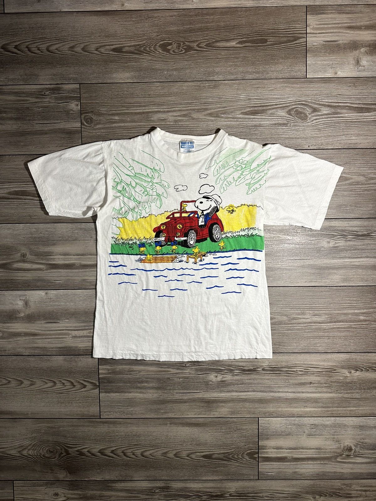Peanuts Vintage Snoopy & Woodstock T Shirt Size US M / EU 48-50 / 2 - 1 Thumbnail
