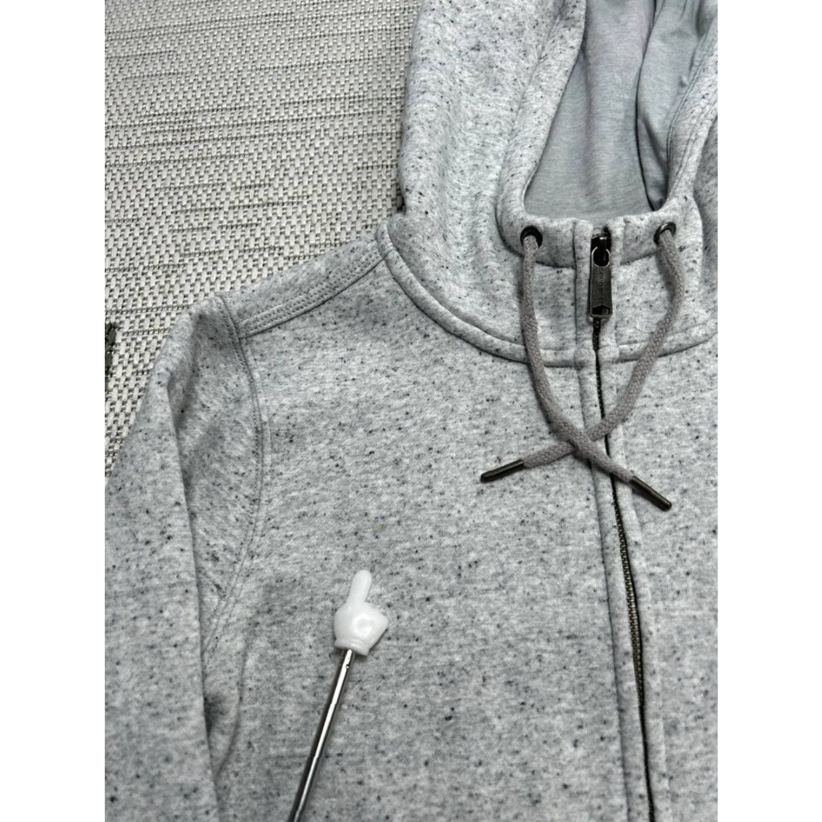 Carhartt Carhartt Clarksburg Full Zip Sweatshirt Womens XS Gray Cotton Hooded Relaxed Fit Size XS / US 0-2 / IT 36-38 - 4 Thumbnail
