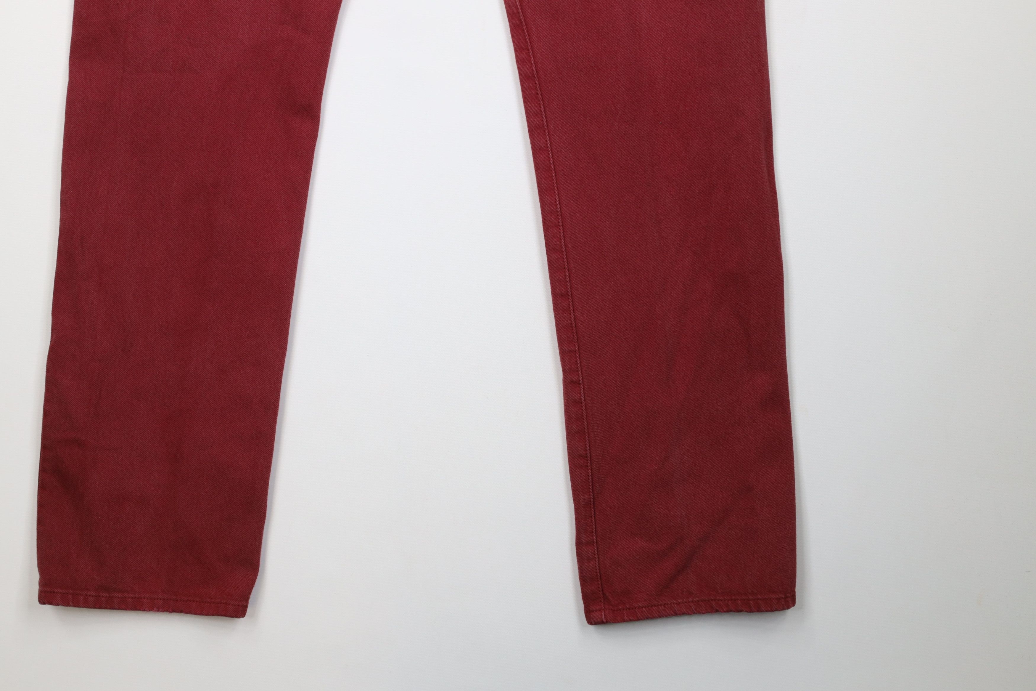 Levi's Vintage Y2K Levis 501xx Button Fly Original Fit Jeans Red Size US 34 / EU 50 - 15 Thumbnail