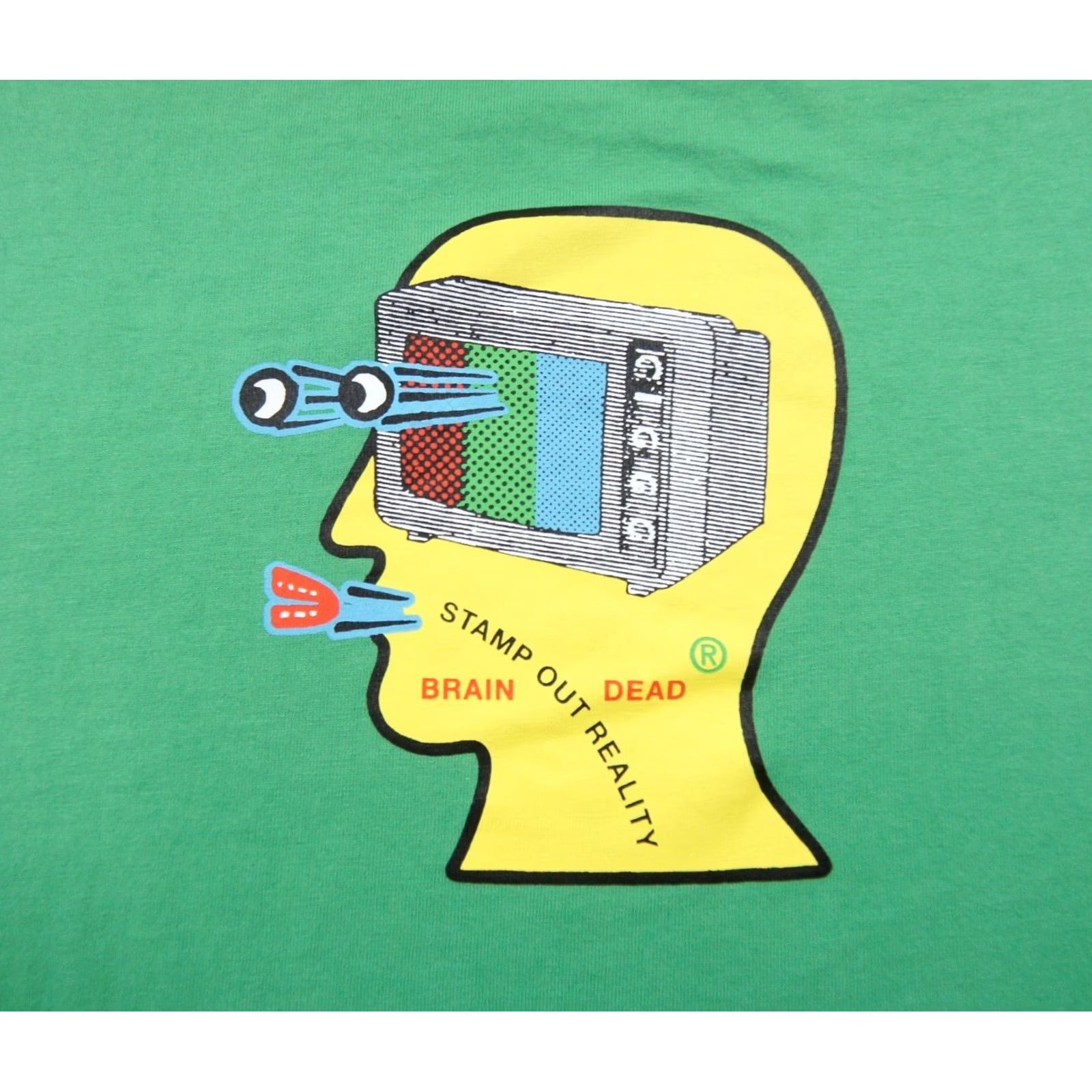 Brain Dead Brain Dead Shirt Mens XLarge Green Long Sleeve Graphic Tee Adult Size US XL / EU 56 / 4 - 2 Thumbnail